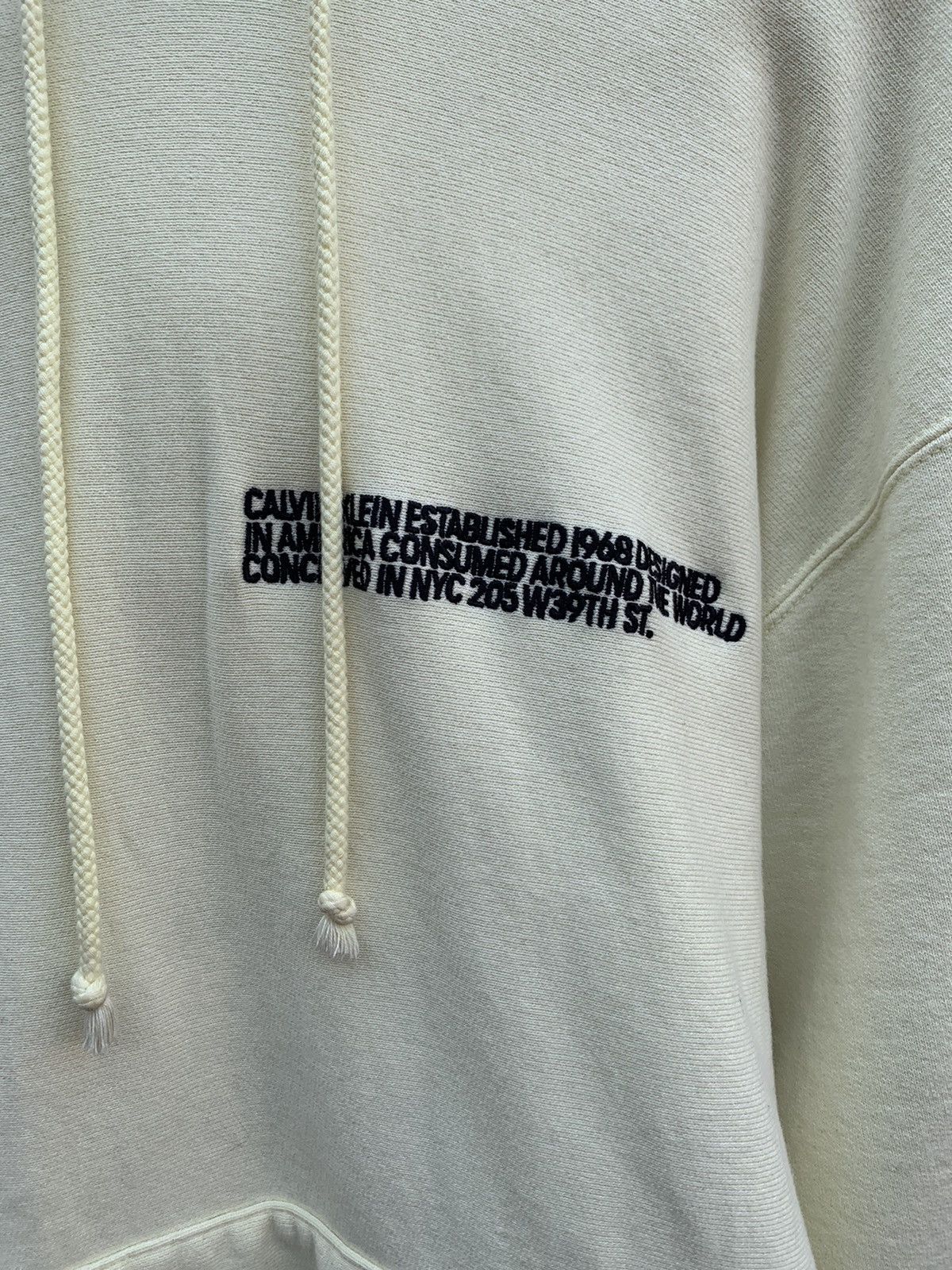 Calvin Klein 205W39NYC × Raf Simons Mainline Pastel Yellow Branded CALVINKLEIN205W39NYC Hoodie Size US L / EU 52-54 / 3 - 2 Thumbnail