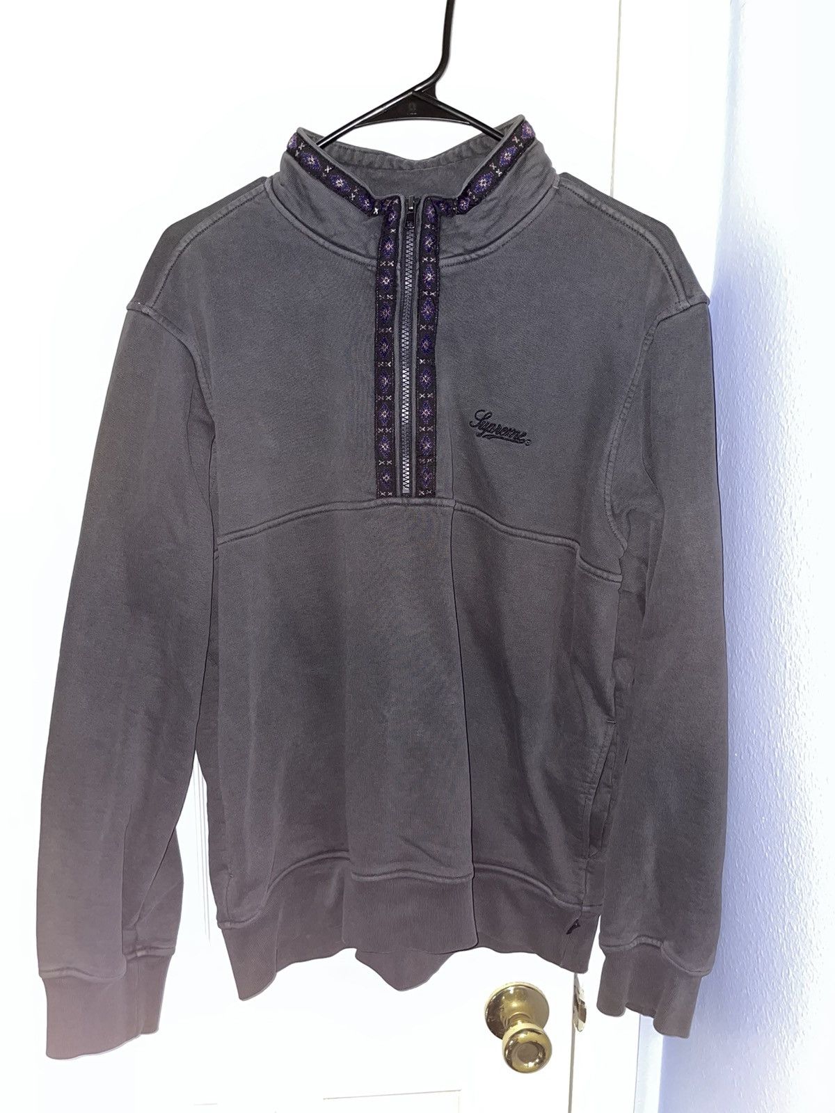 Overdyed half zip sweatshirt supreme best sale