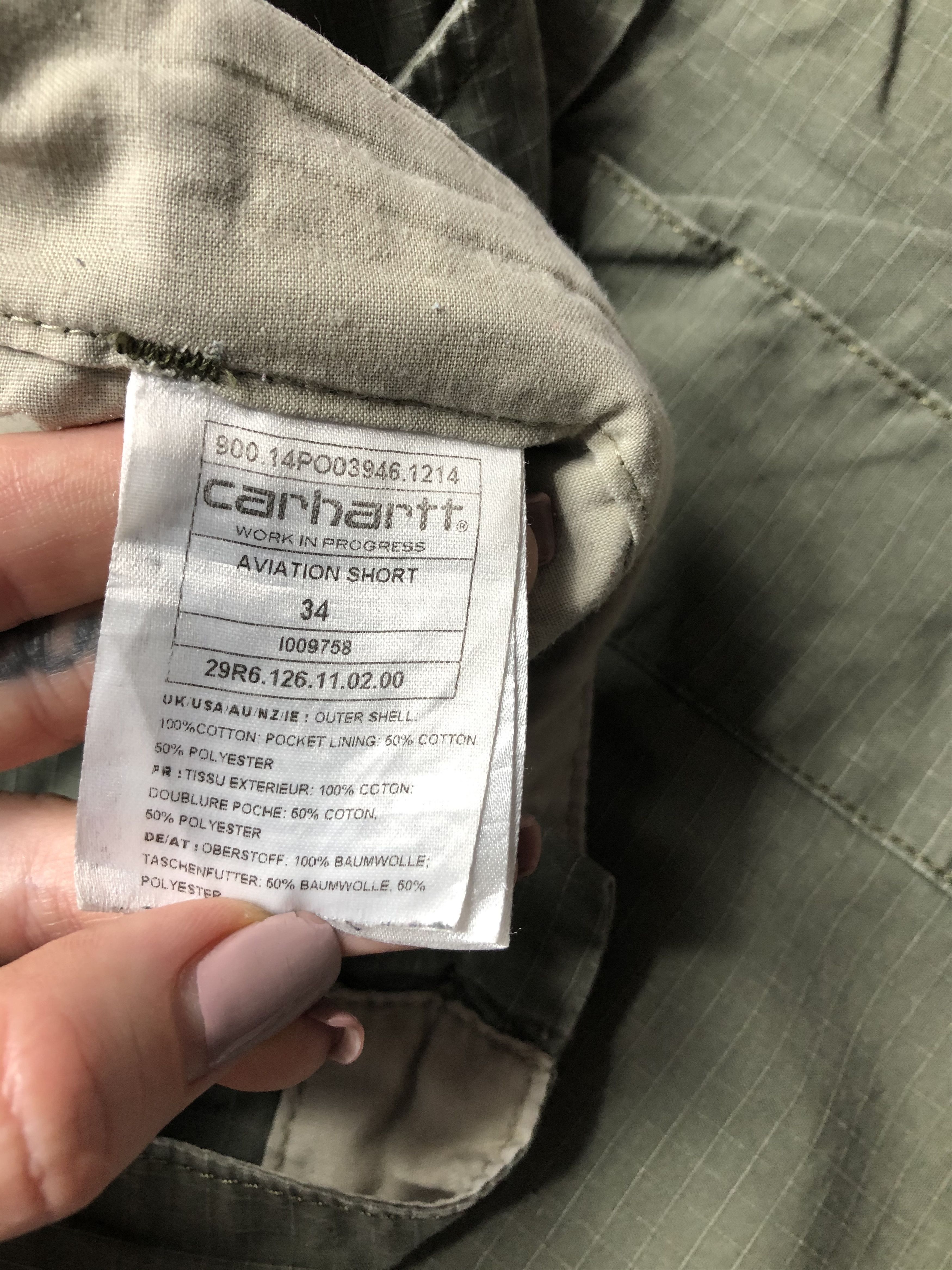 Carhartt × Carhartt Wip × Vintage Carhartt Wip Vintage Aviation Shorts Size US 34 / EU 50 - 5 Thumbnail