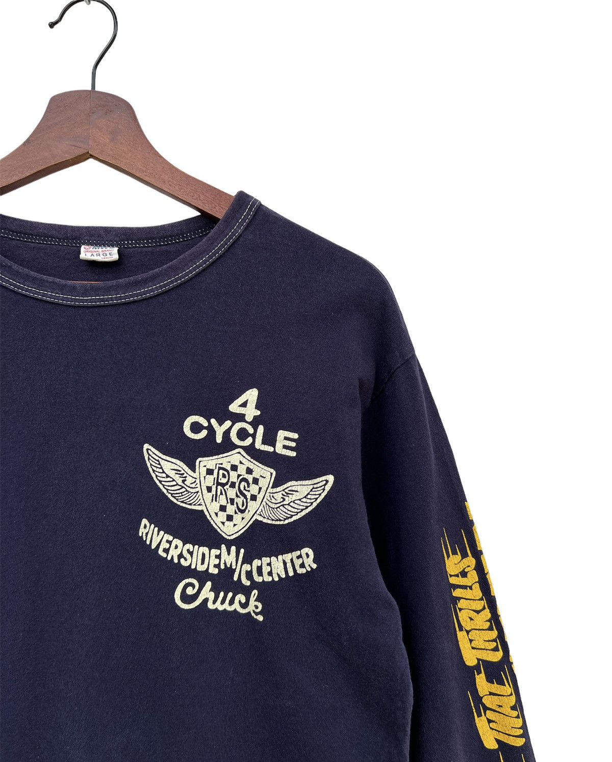 Japanese Brand Riverside Mc Center Long Sleeve Size US M / EU 48-50 / 2 - 2 Thumbnail