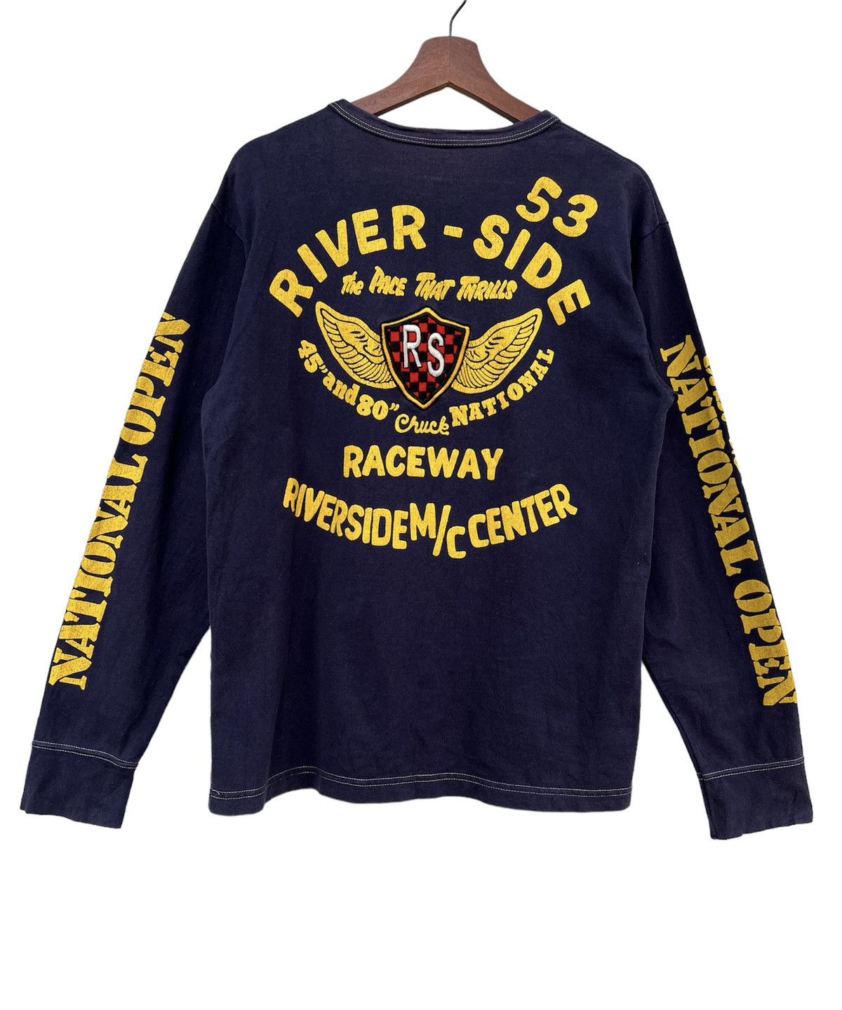 Japanese Brand Riverside Mc Center Long Sleeve Size US M / EU 48-50 / 2 - 7 Thumbnail