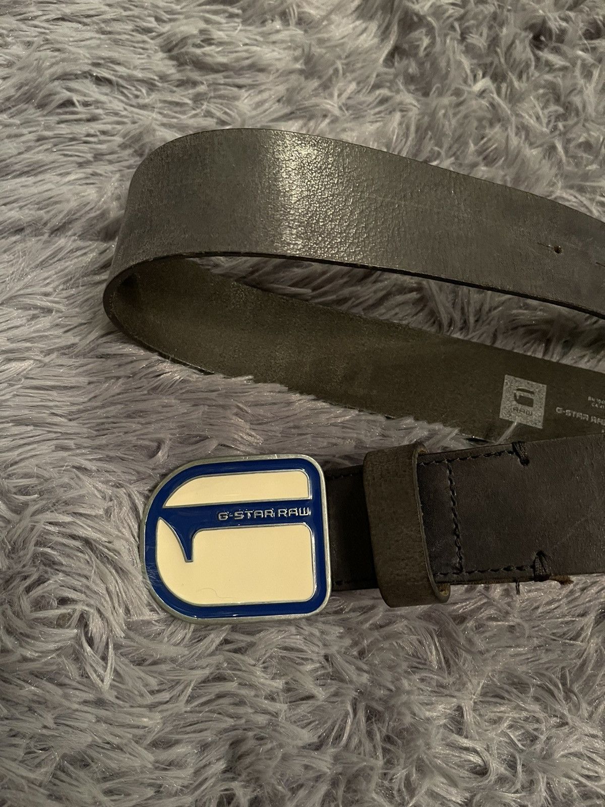 G-Star G Star Raw Y2K logo leather belt 100cm Size 32 - 2 Thumbnail