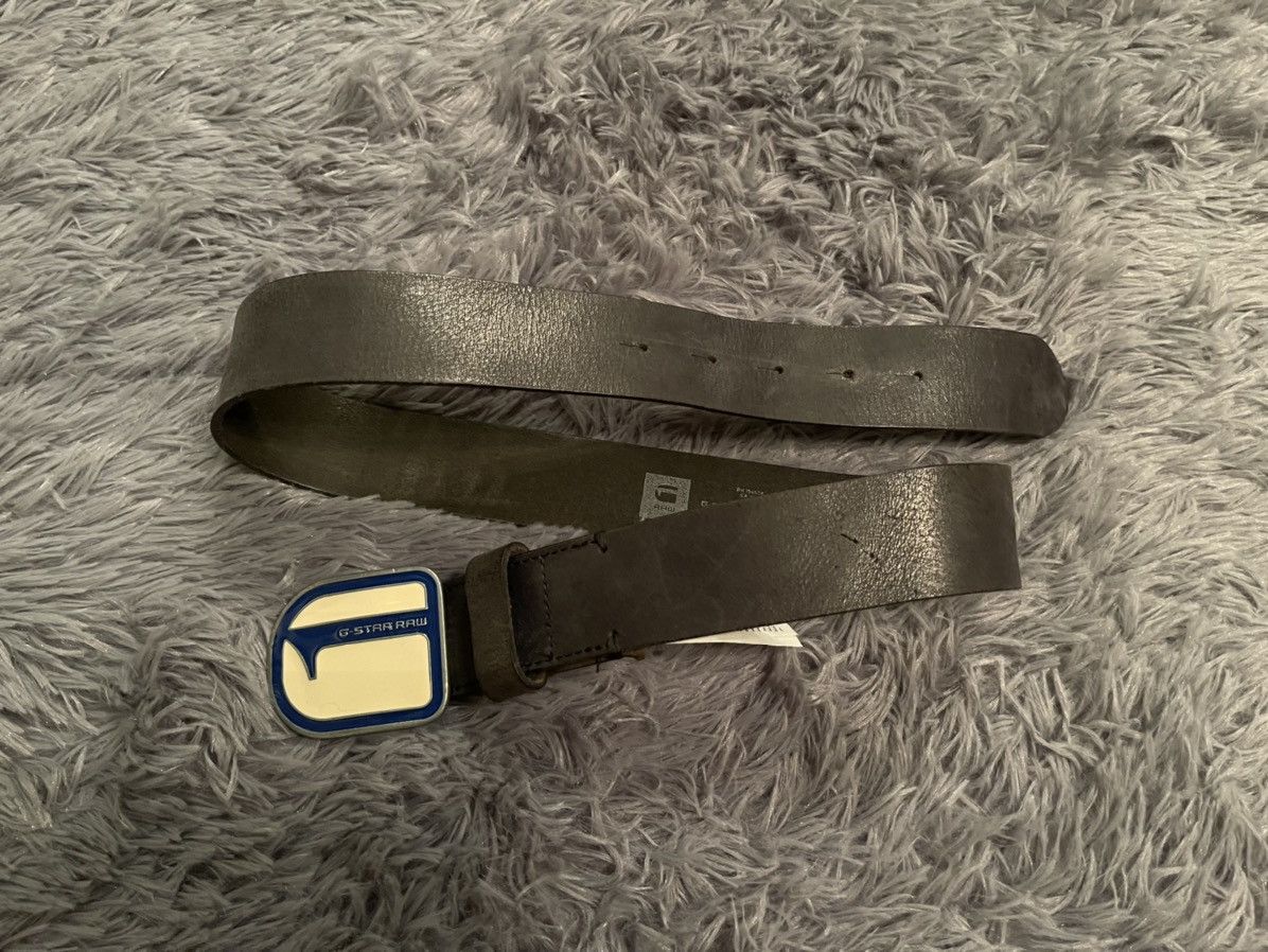 G-Star G Star Raw Y2K logo leather belt 100cm Size 32 - 1 Thumbnail