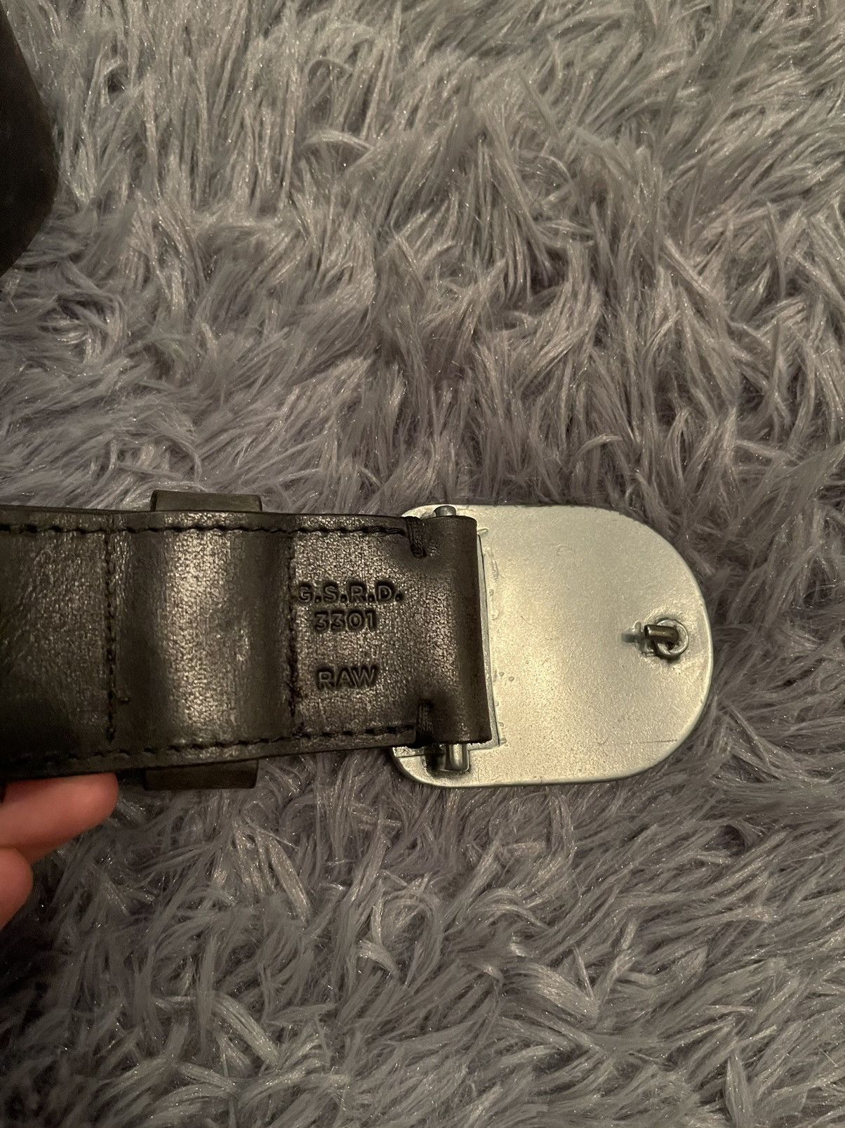 G-Star G Star Raw Y2K logo leather belt 100cm Size 32 - 3 Thumbnail