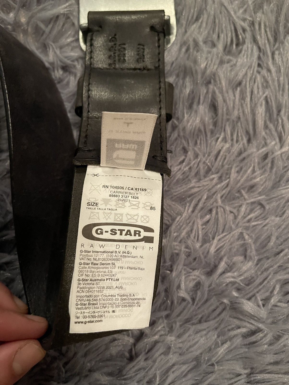G-Star G Star Raw Y2K logo leather belt 100cm Size 32 - 5 Thumbnail