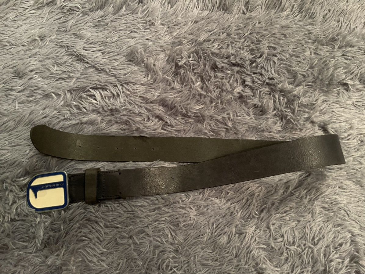 G-Star G Star Raw Y2K logo leather belt 100cm Size 32 - 11 Thumbnail