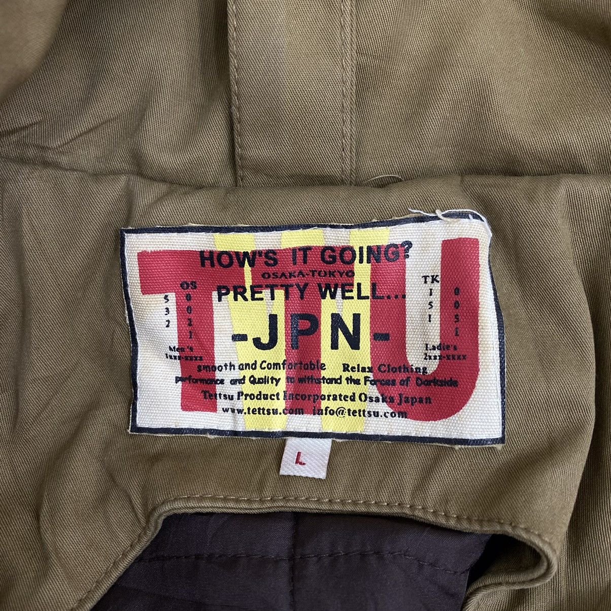 Japanese Brand Vintage Japan Tettsu Trench Coat Heavy Jacket Size US L / EU 52-54 / 3 - 5 Thumbnail