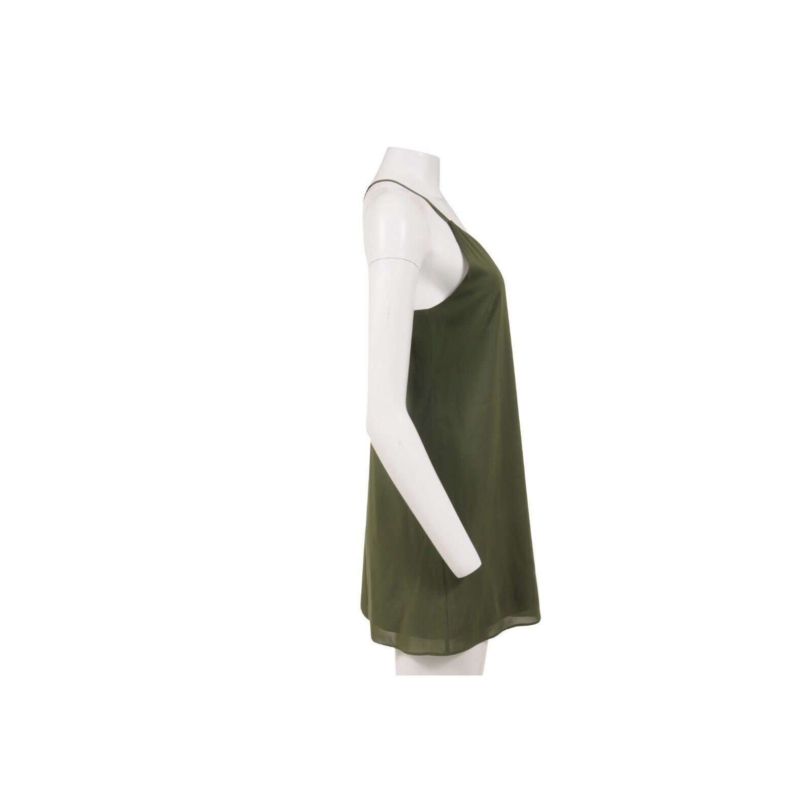 Alice + Olivia Olive Green Stretch Mini Dress Size XS / US 0-2 / IT 36-38 - 4 Thumbnail
