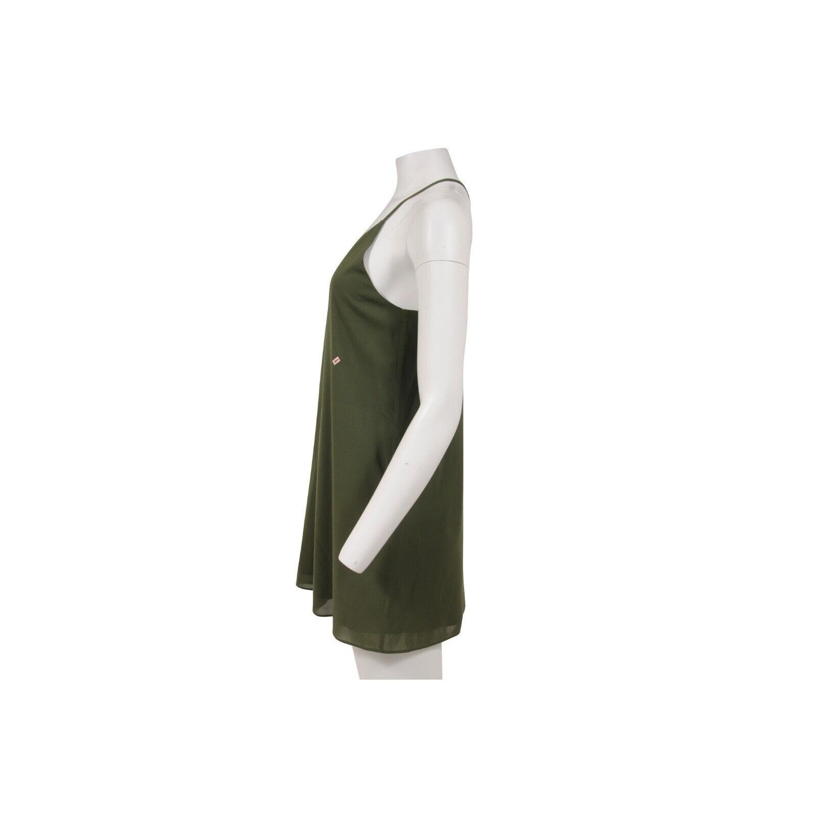 Alice + Olivia Olive Green Stretch Mini Dress Size XS / US 0-2 / IT 36-38 - 6 Thumbnail