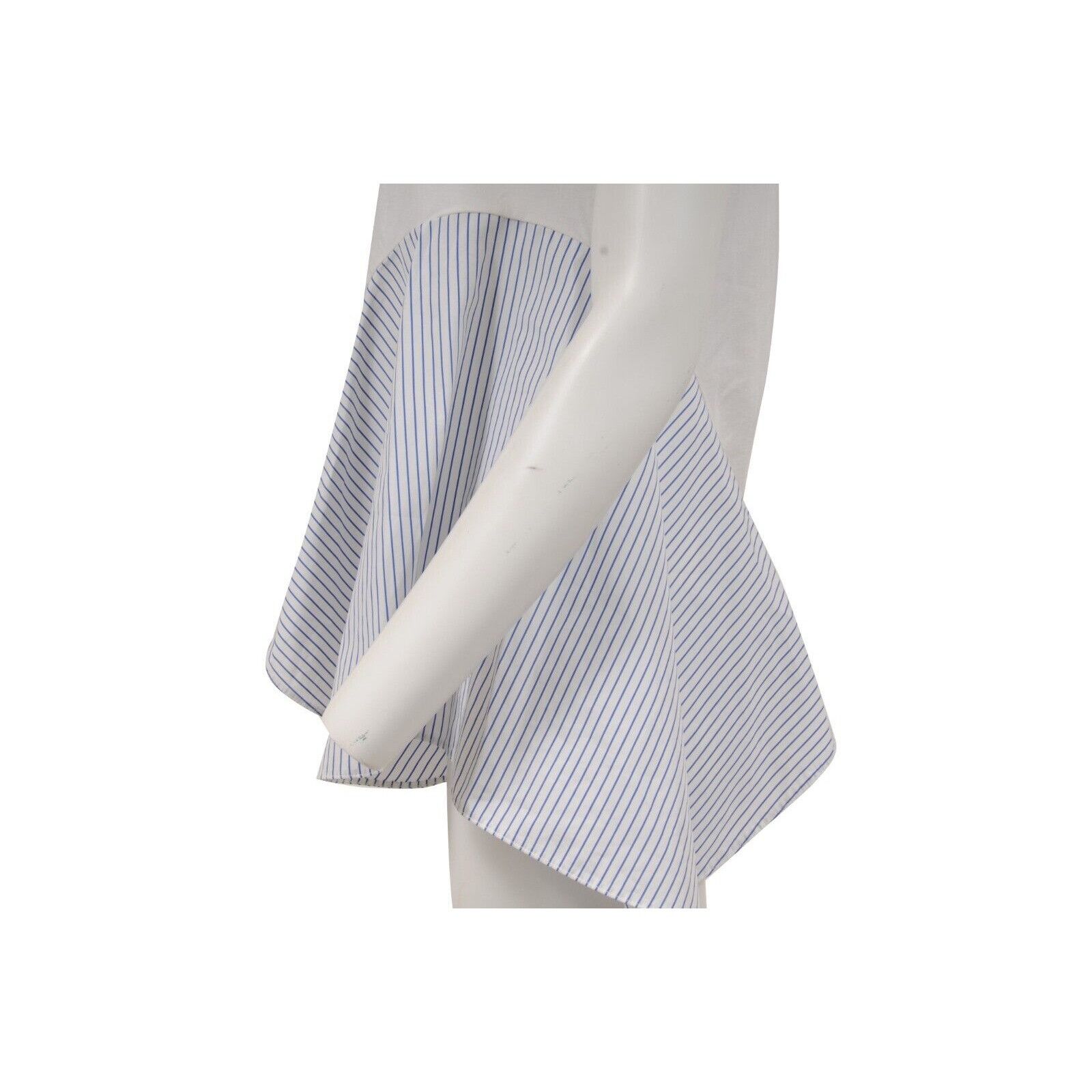Stella McCartney White Asymmetric Top Stripe Panel T Shirt Size S / US 4 / IT 40 - 5 Thumbnail