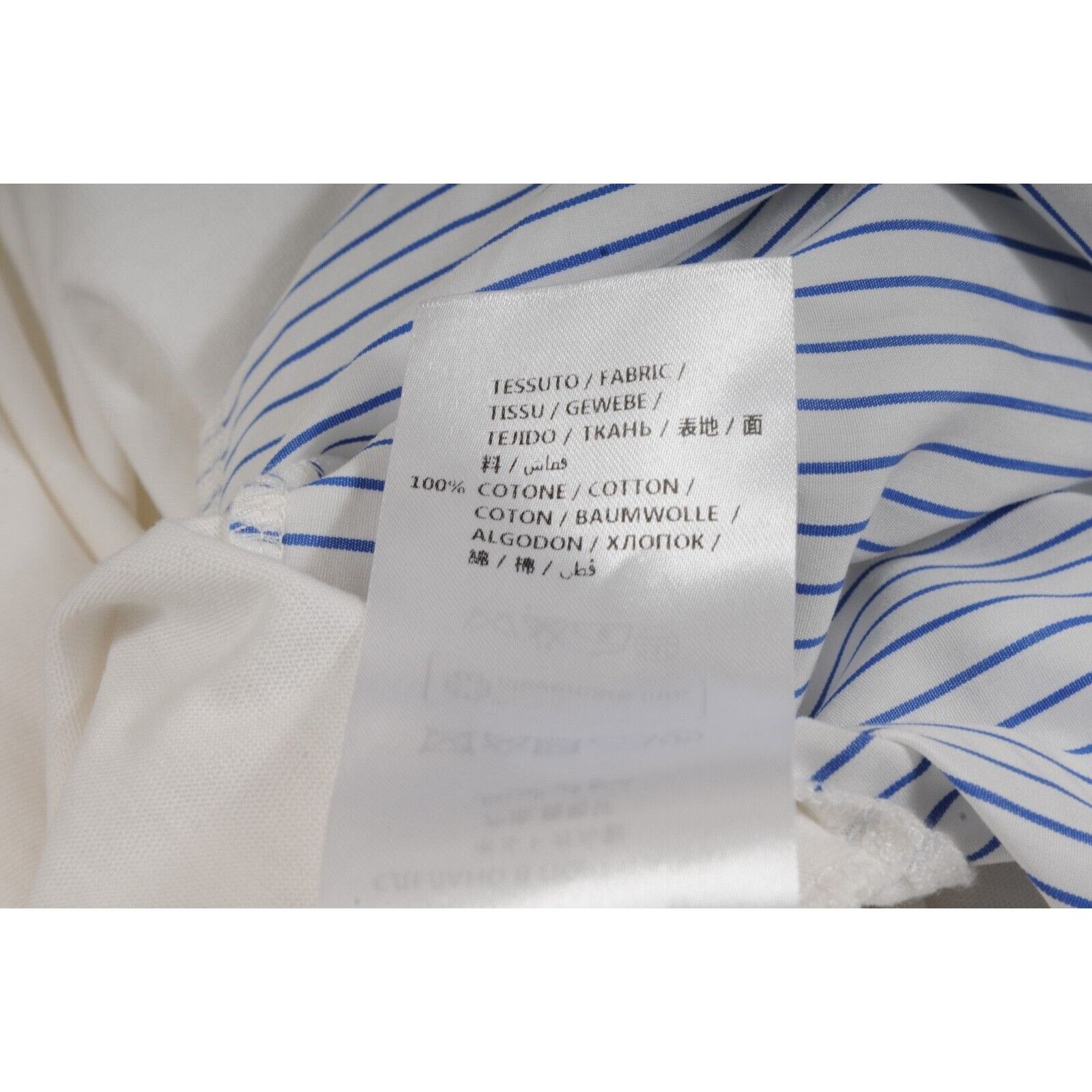 Stella McCartney White Asymmetric Top Stripe Panel T Shirt Size S / US 4 / IT 40 - 14 Thumbnail