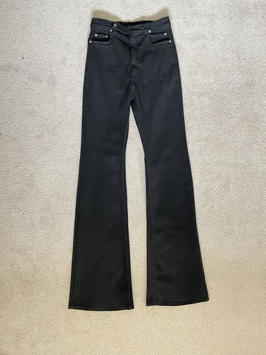 Rick Owens Rick owens Bolans bootcut slightly waxed flare denim 34 ...