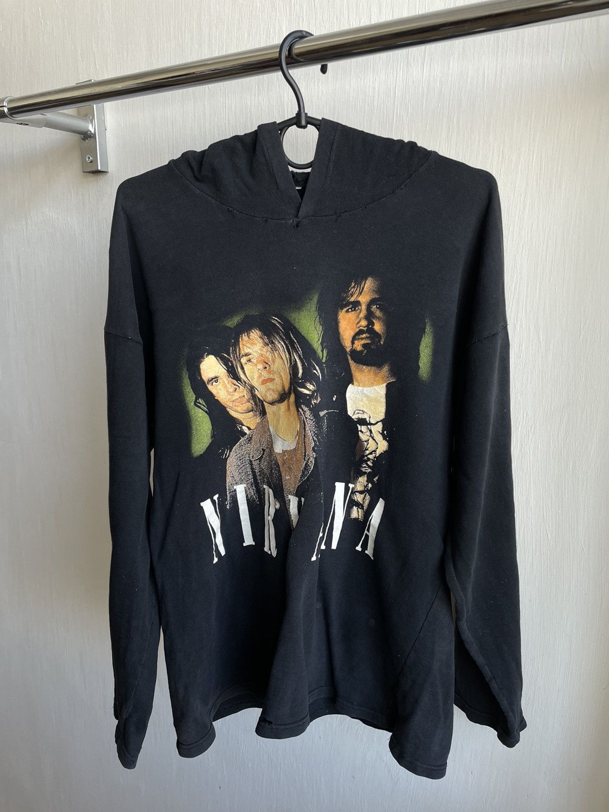 Nirvana Vintage Nirvana Kurt Cobain Hoodie | Grailed