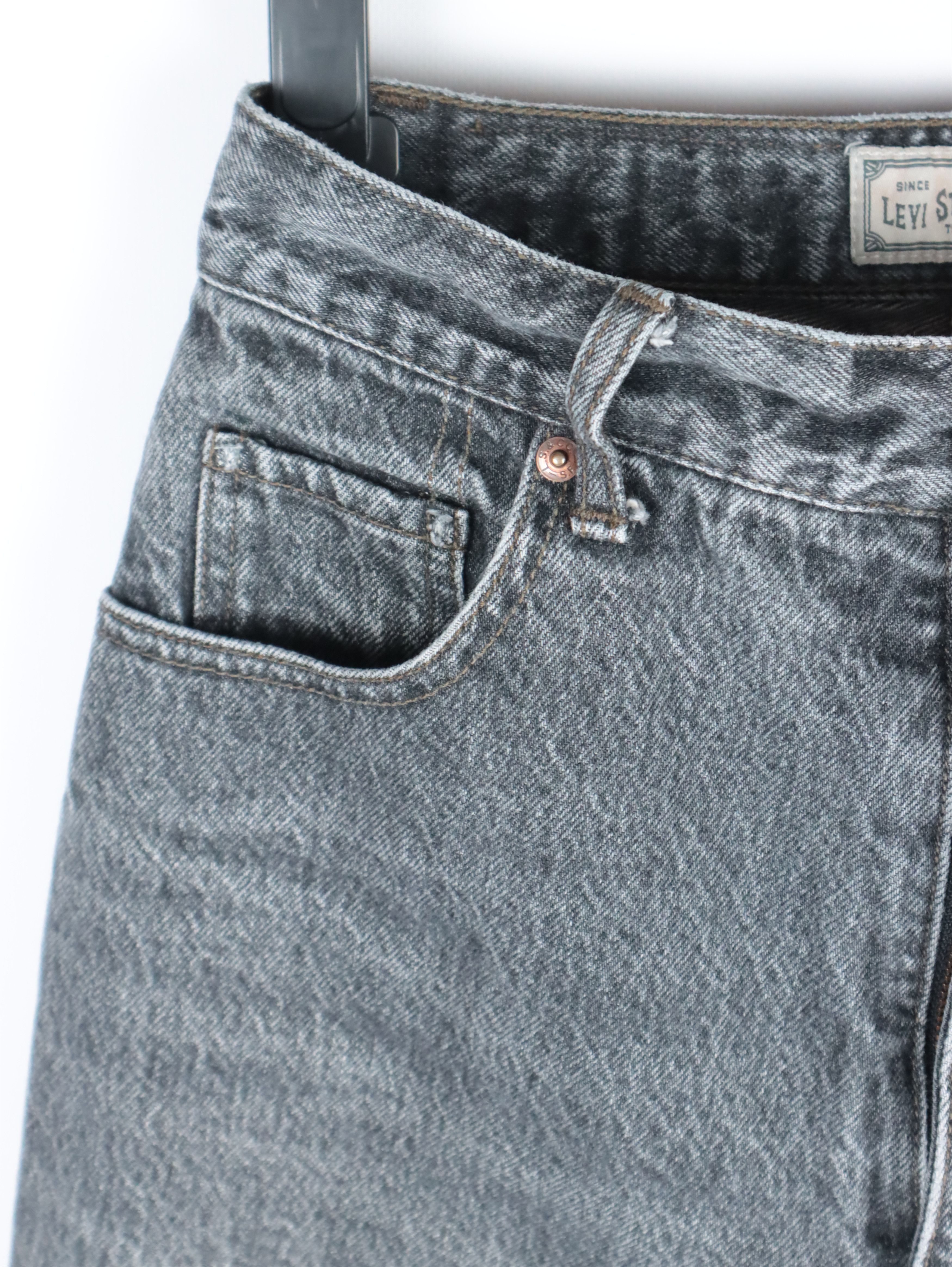 Levi's × Levi's Vintage Clothing × Vintage 90s Levis 727 Washed Black SILVER TAB Denim Jeans 28 x 32 Size US 28 / EU 44 - 5 Thumbnail