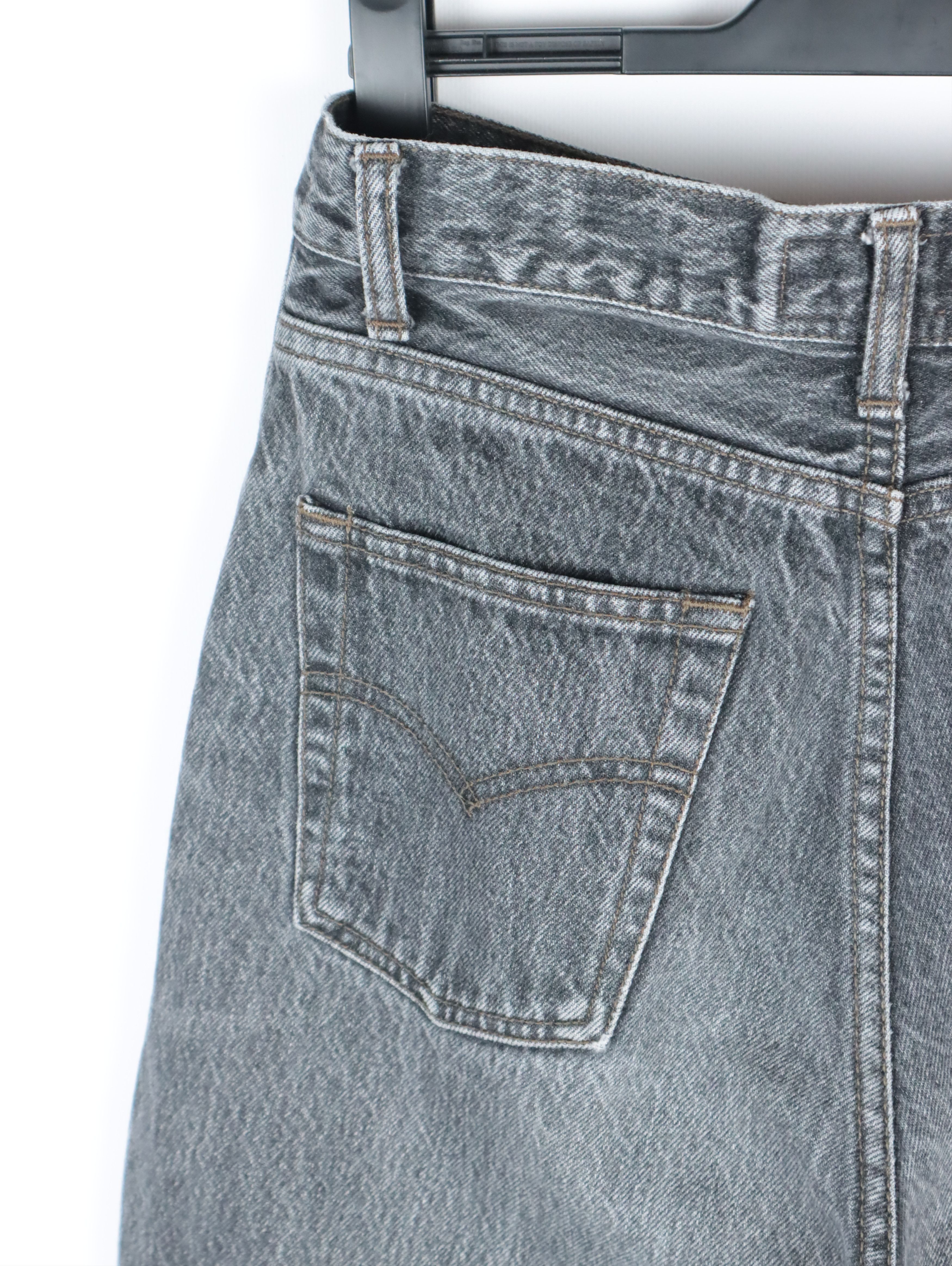 Levi's × Levi's Vintage Clothing × Vintage 90s Levis 727 Washed Black SILVER TAB Denim Jeans 28 x 32 Size US 28 / EU 44 - 12 Thumbnail