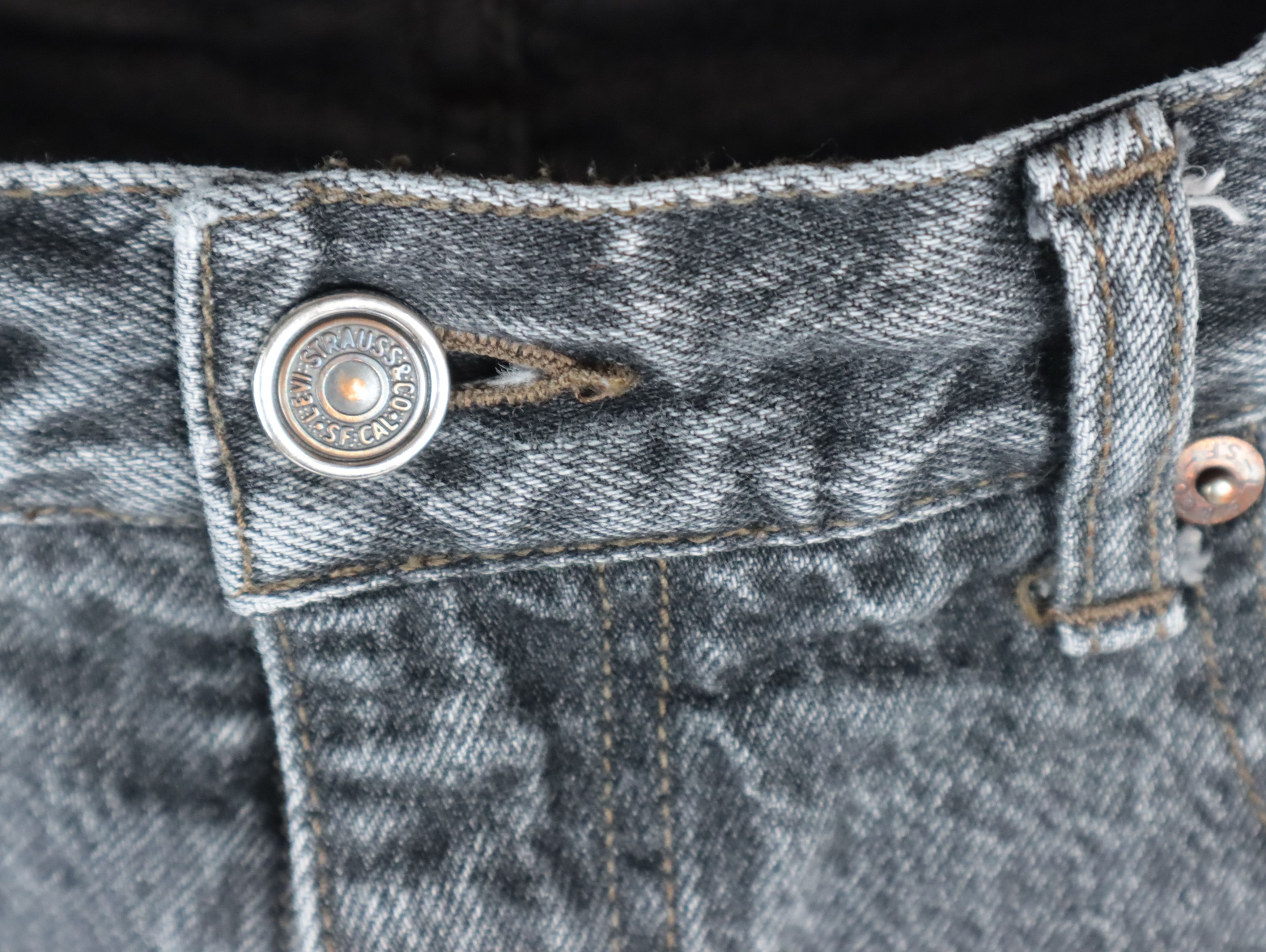 Levi's × Levi's Vintage Clothing × Vintage 90s Levis 727 Washed Black SILVER TAB Denim Jeans 28 x 32 Size US 28 / EU 44 - 17 Thumbnail