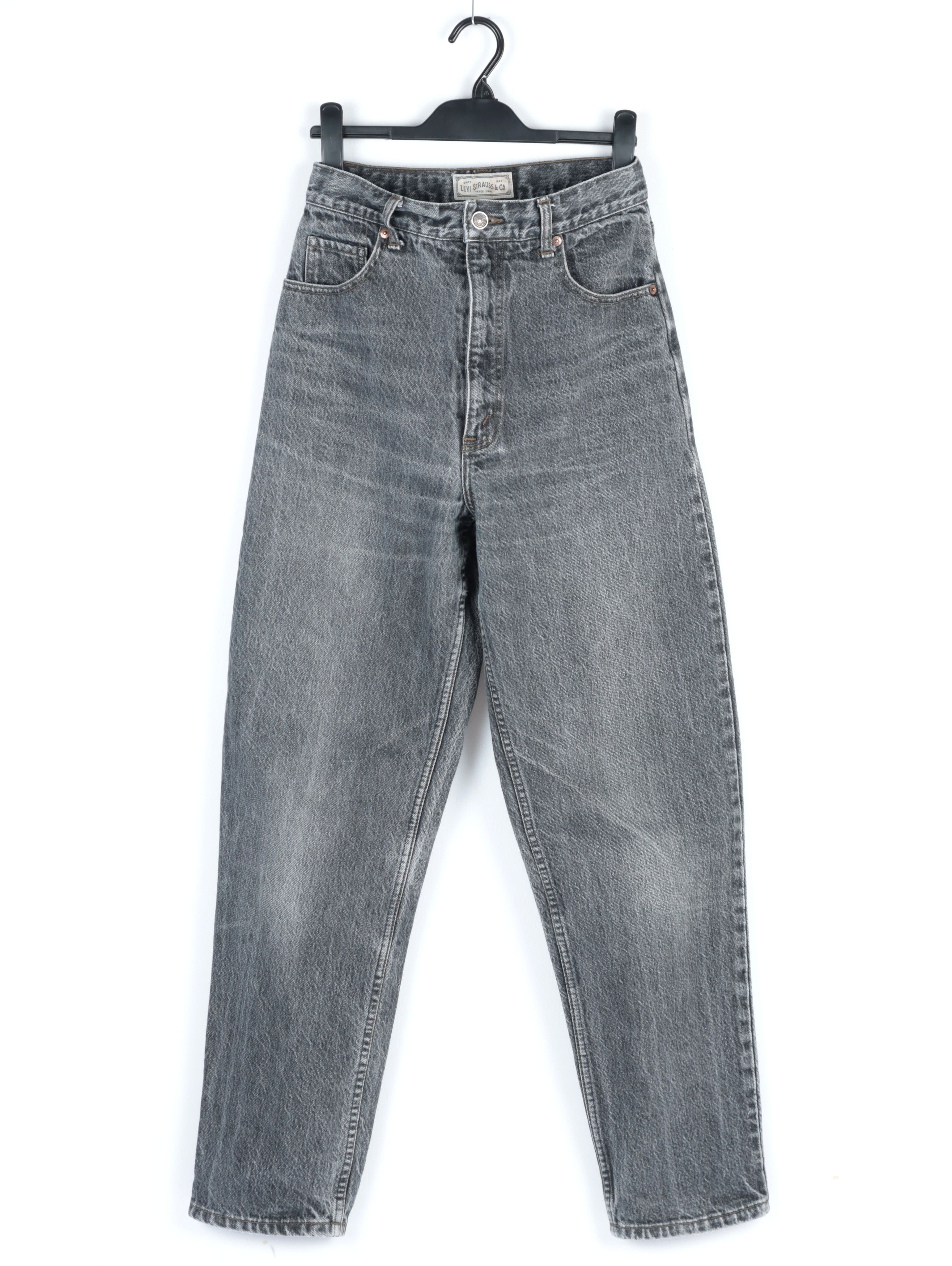 Levi's × Levi's Vintage Clothing × Vintage 90s Levis 727 Washed Black SILVER TAB Denim Jeans 28 x 32 Size US 28 / EU 44 - 4 Thumbnail
