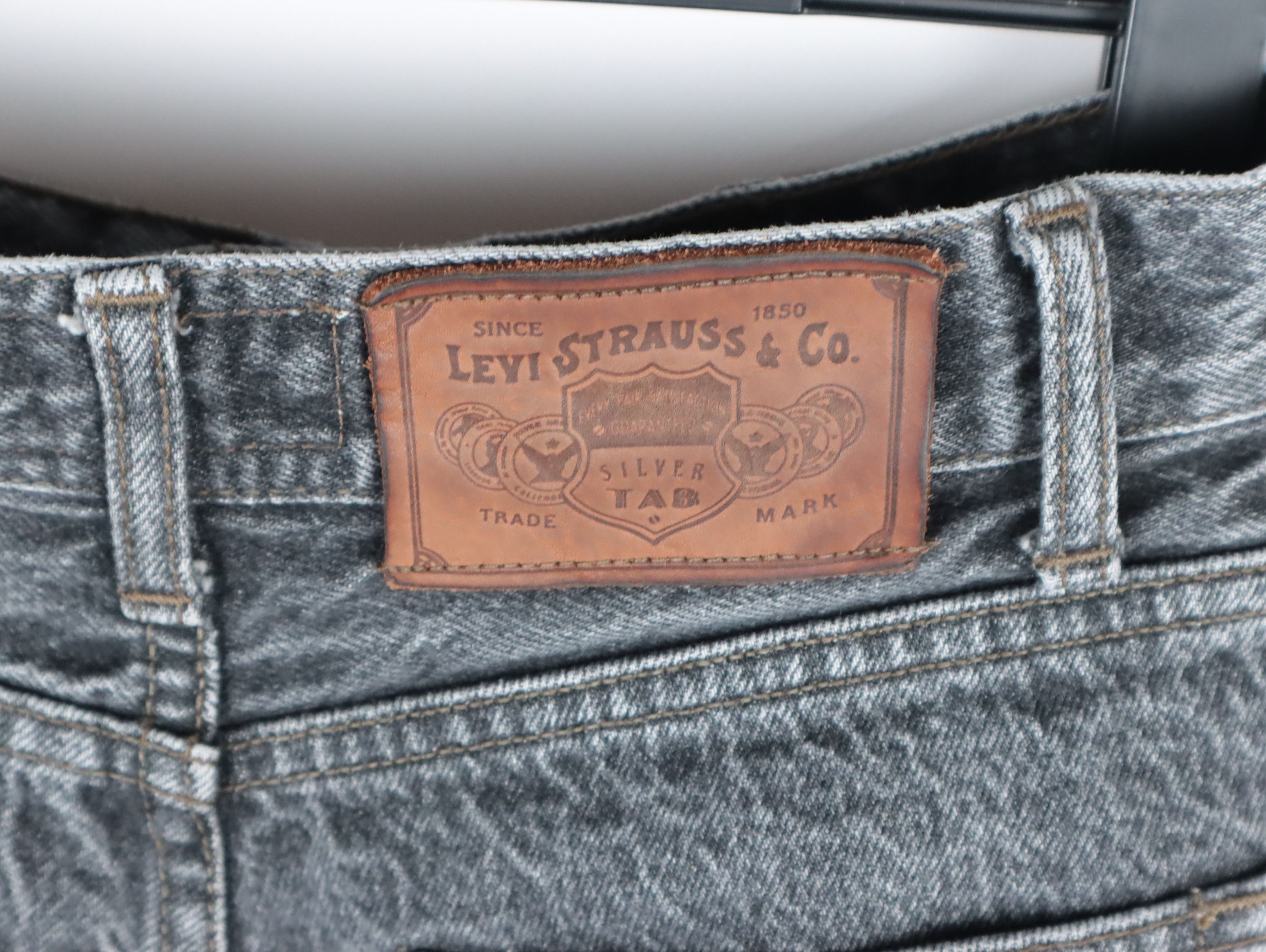 Levi's × Levi's Vintage Clothing × Vintage 90s Levis 727 Washed Black SILVER TAB Denim Jeans 28 x 32 Size US 28 / EU 44 - 13 Thumbnail