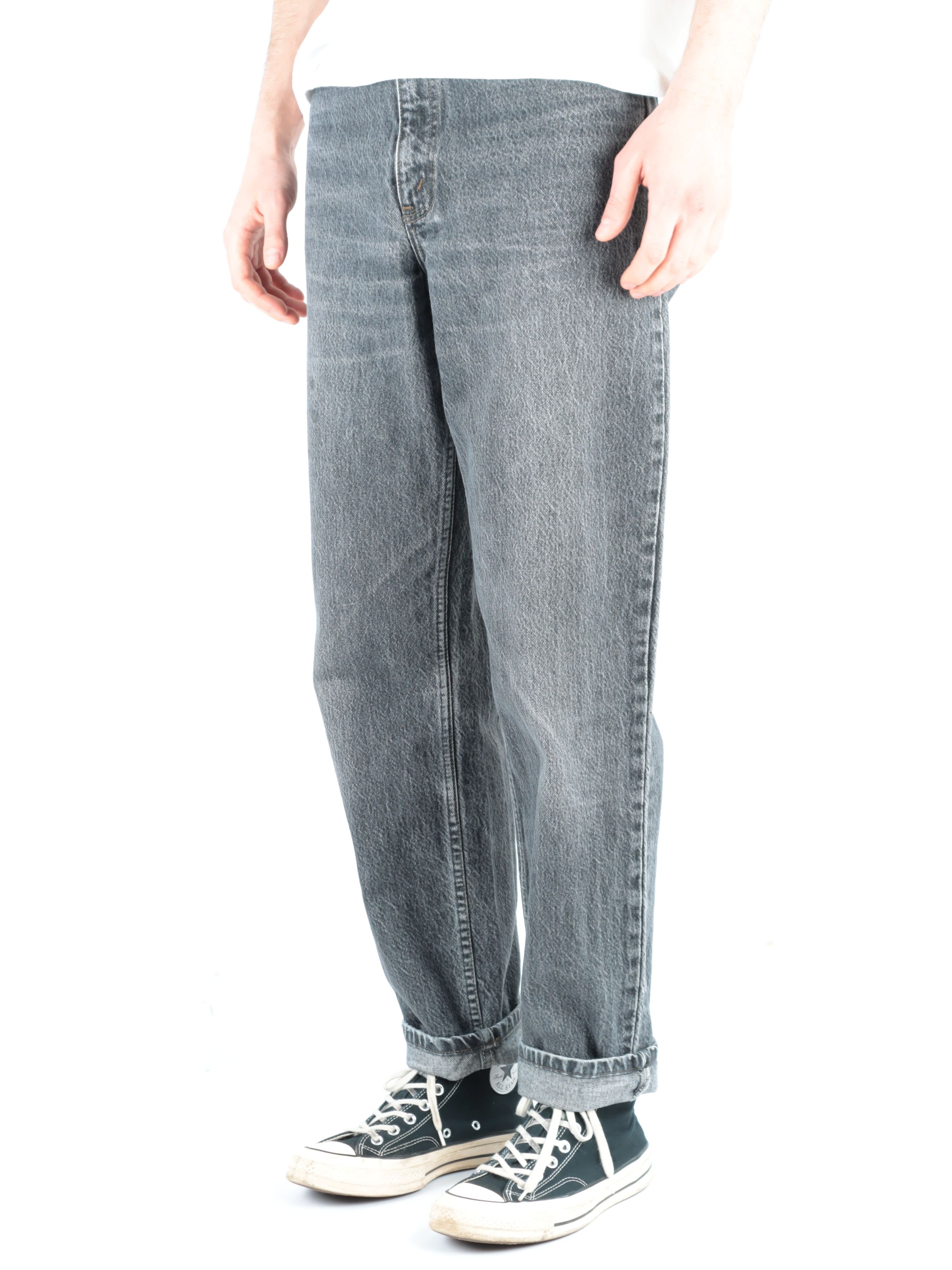 Levi's × Levi's Vintage Clothing × Vintage 90s Levis 727 Washed Black SILVER TAB Denim Jeans 28 x 32 Size US 28 / EU 44 - 2 Thumbnail