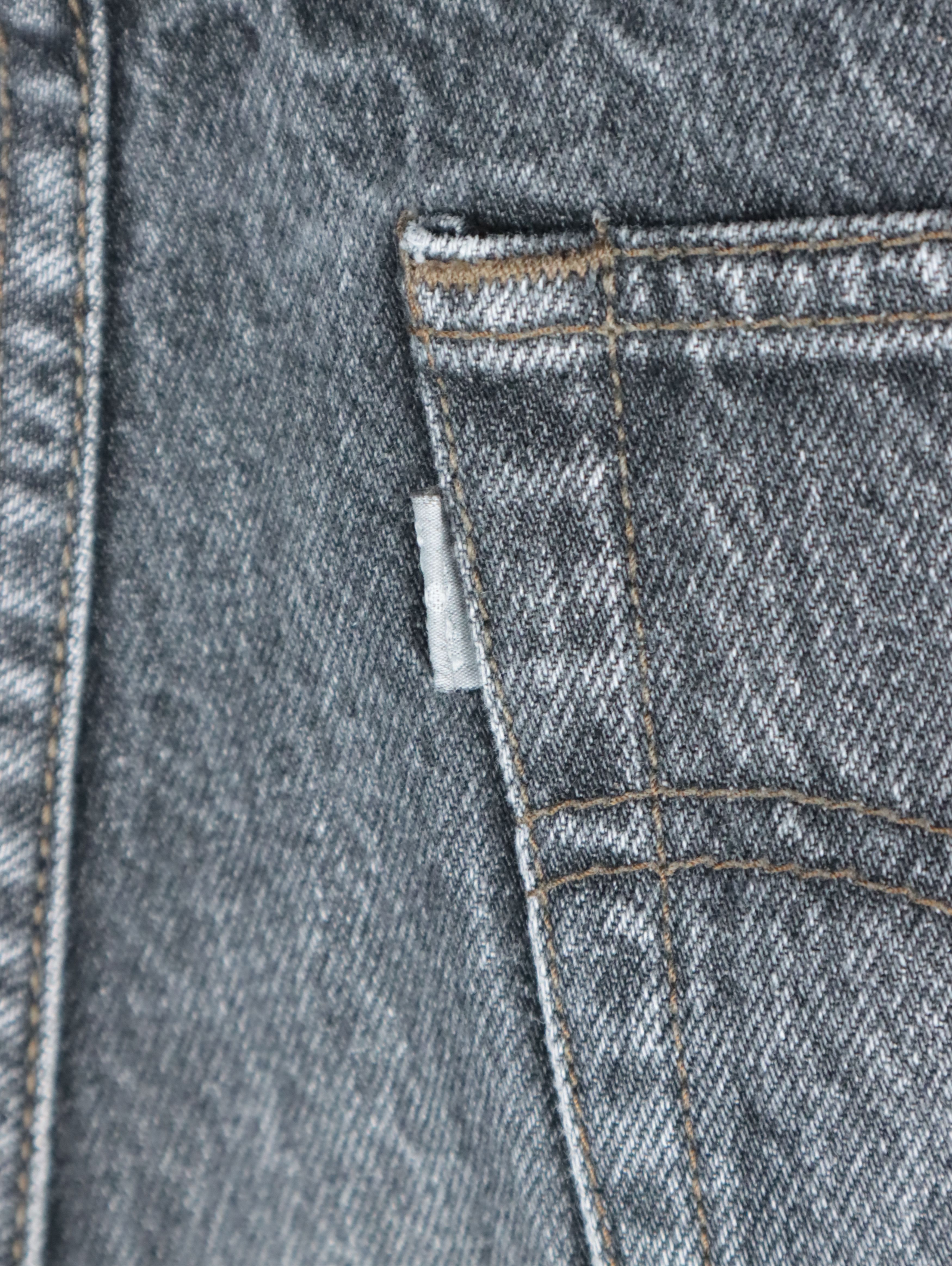 Levi's × Levi's Vintage Clothing × Vintage 90s Levis 727 Washed Black SILVER TAB Denim Jeans 28 x 32 Size US 28 / EU 44 - 14 Thumbnail