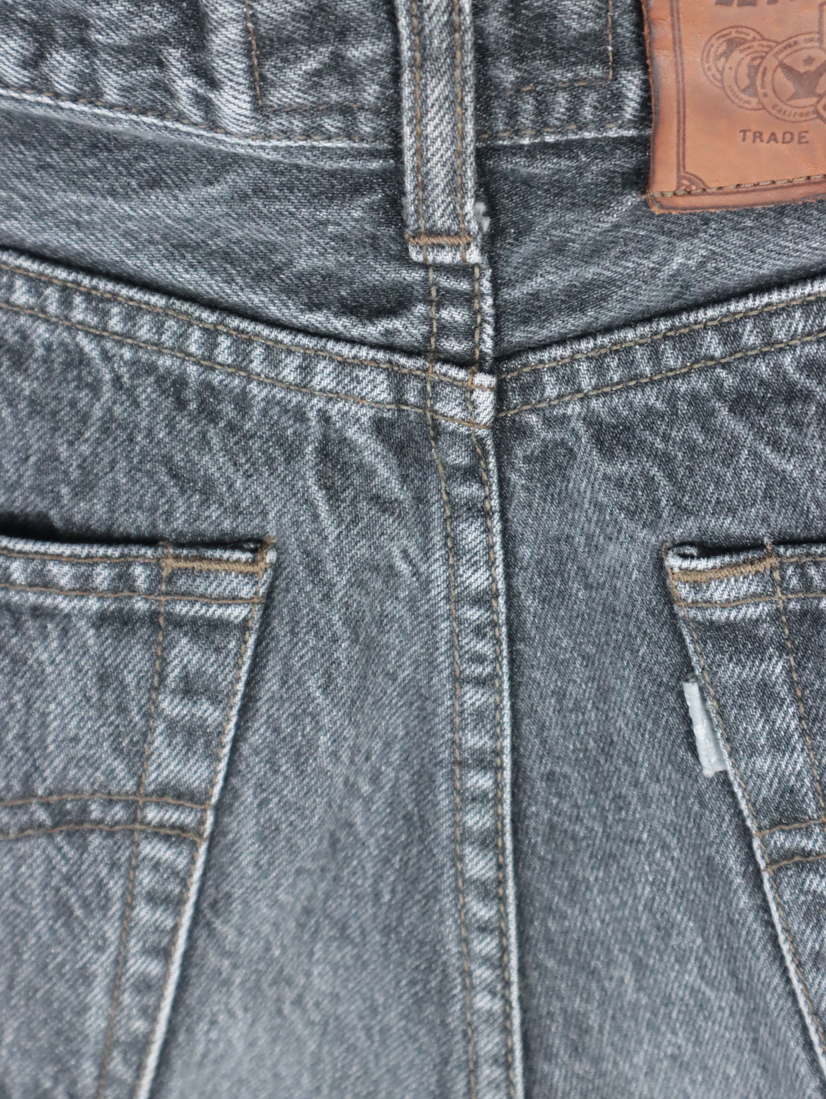 Levi's × Levi's Vintage Clothing × Vintage 90s Levis 727 Washed Black SILVER TAB Denim Jeans 28 x 32 Size US 28 / EU 44 - 11 Thumbnail