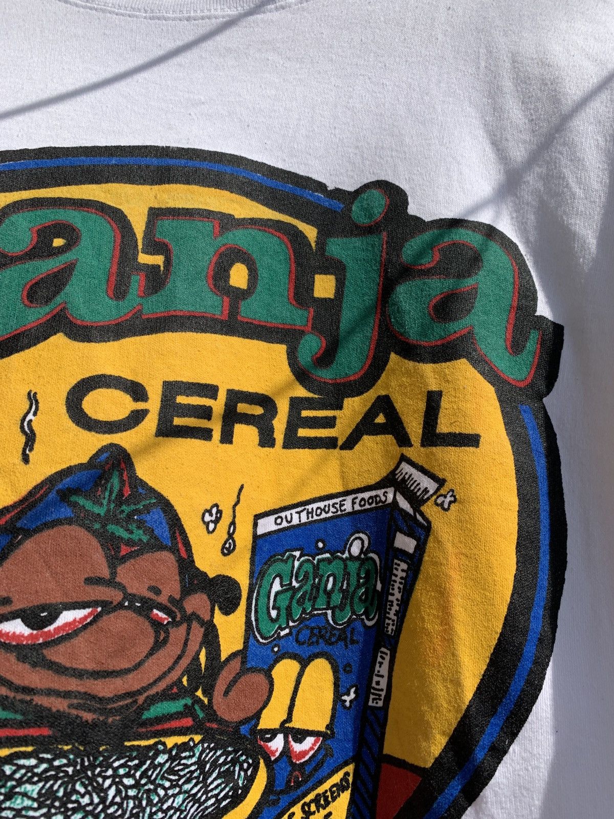 Vintage Vintage Ganja Cereal Jamaica White T-Shirt Size US M / EU 48-50 / 2 - 10 Thumbnail