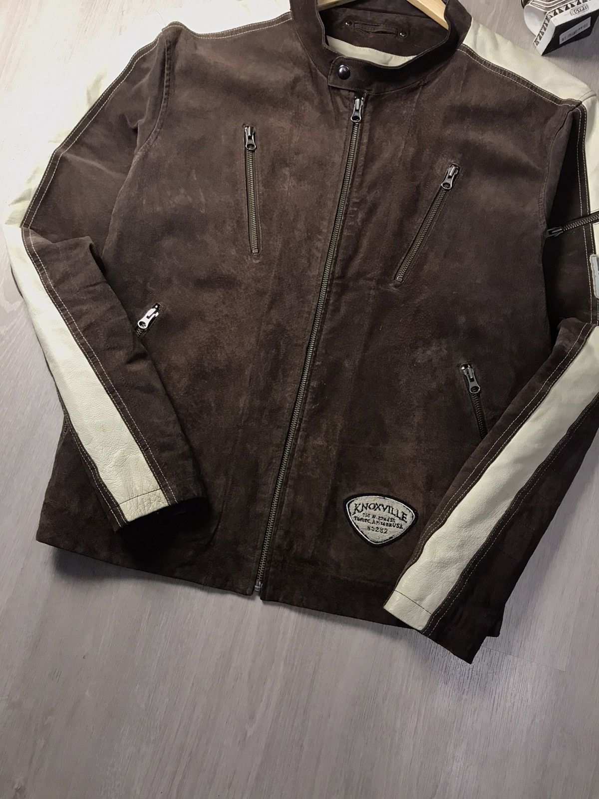 Japanese Brand Brown Rider Leather Jacket inspired Schott perfecto biker Size US XXL / EU 58 / 5 - 4 Thumbnail