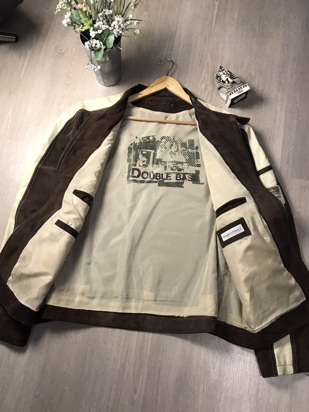 Japanese Brand Brown Rider Leather Jacket inspired Schott perfecto biker Size US XXL / EU 58 / 5 - 12 Thumbnail