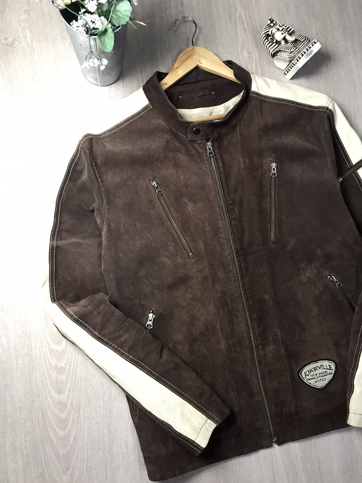 Japanese Brand Brown Rider Leather Jacket inspired Schott perfecto biker Size US XXL / EU 58 / 5 - 5 Thumbnail