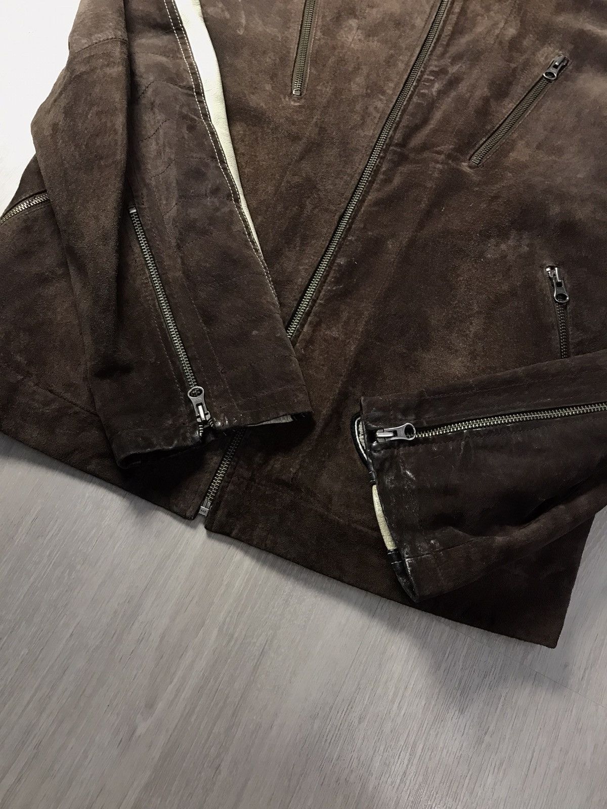 Japanese Brand Brown Rider Leather Jacket inspired Schott perfecto biker Size US XXL / EU 58 / 5 - 9 Thumbnail