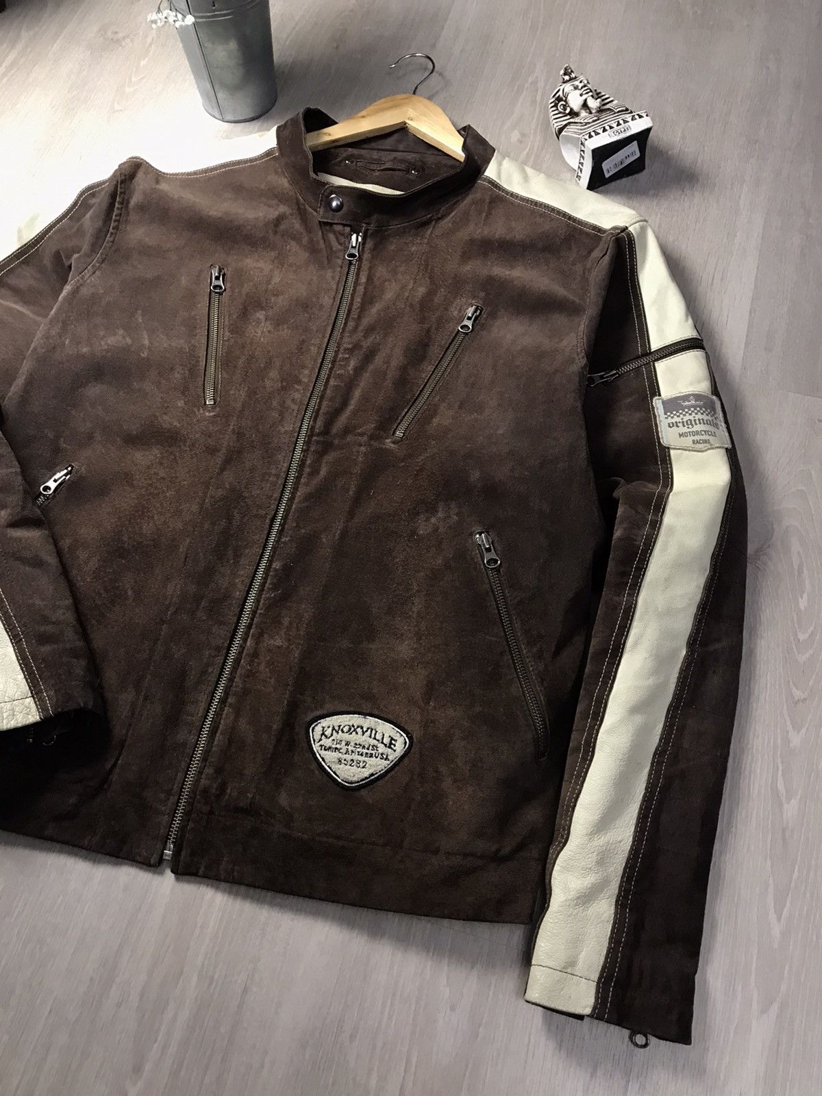 Japanese Brand Brown Rider Leather Jacket inspired Schott perfecto biker Size US XXL / EU 58 / 5 - 7 Thumbnail