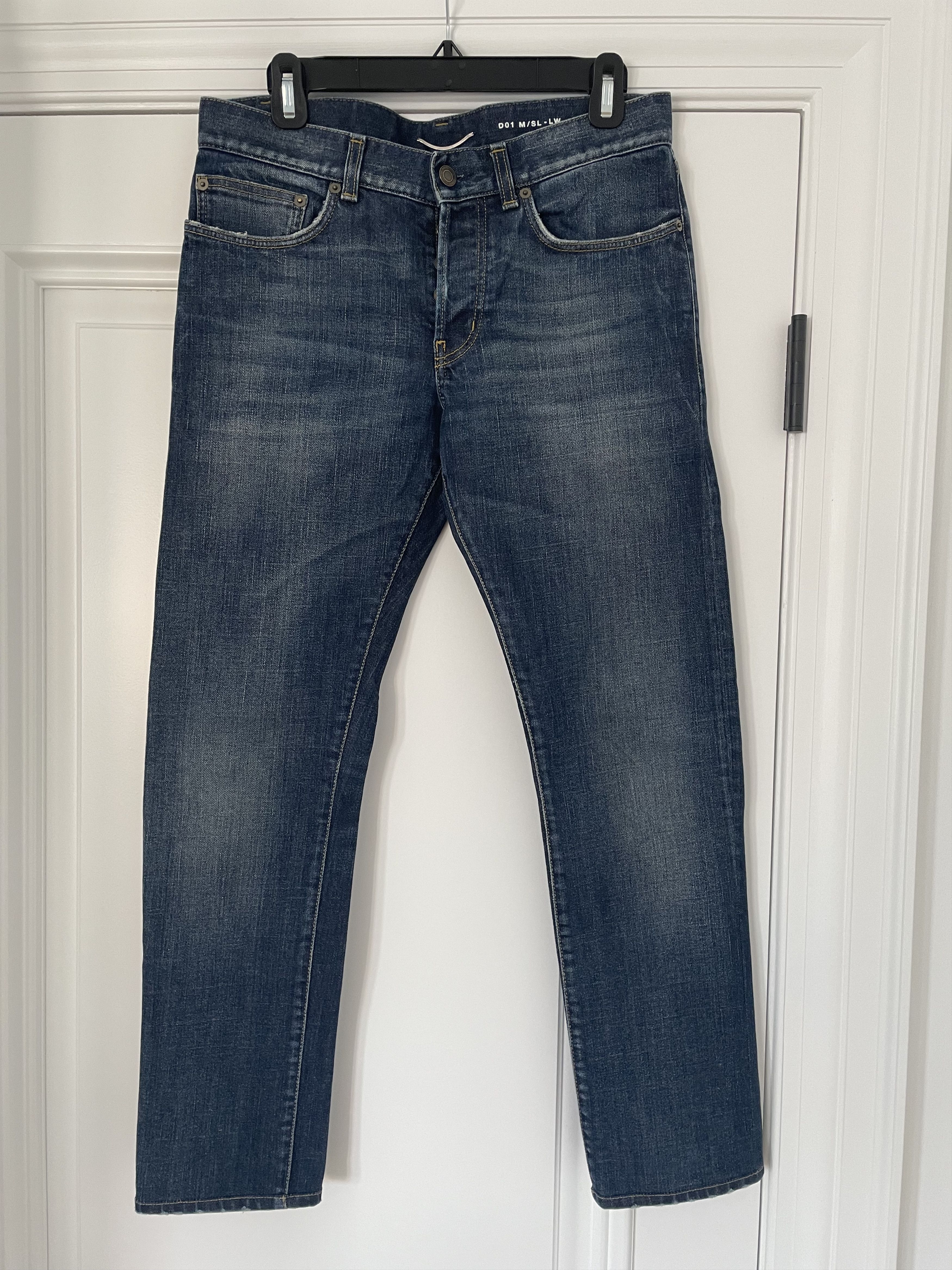 image of Saint Laurent Paris D01 Jeans in Blue, Men's (Size 29)