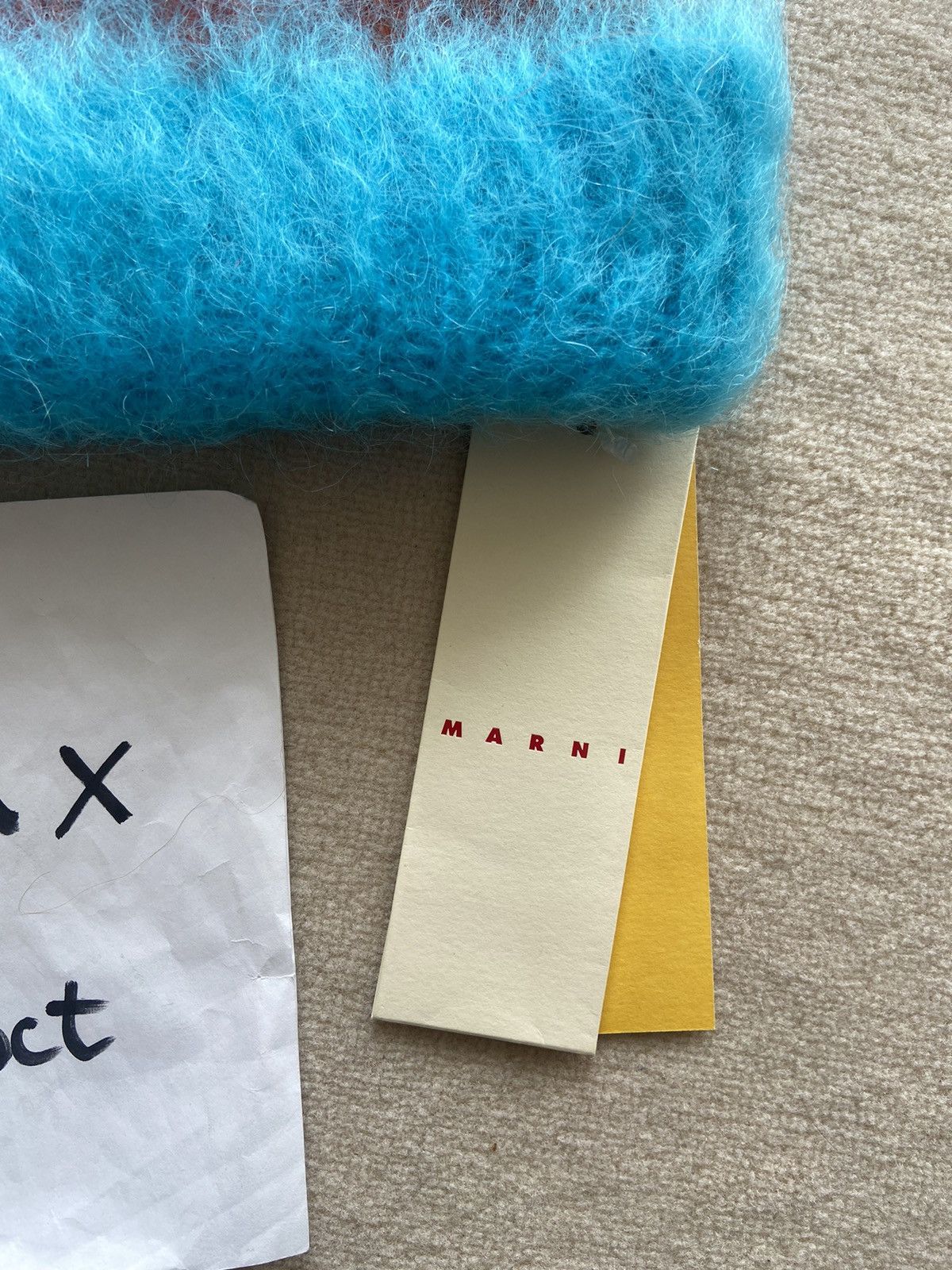 Marni NEW | MARNI FUZZY WUZZY MOHAIR BRUSHED BEANIE HAT SIZE M Size ONE SIZE - 3 Thumbnail