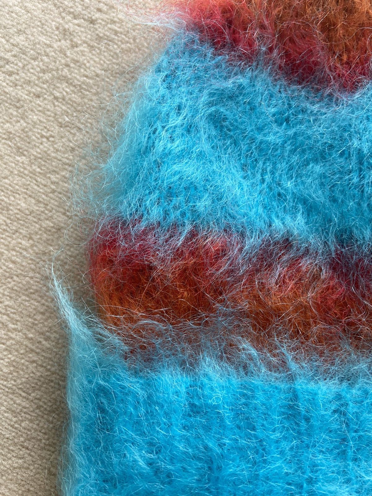 Marni NEW | MARNI FUZZY WUZZY MOHAIR BRUSHED BEANIE HAT SIZE M Size ONE SIZE - 8 Thumbnail