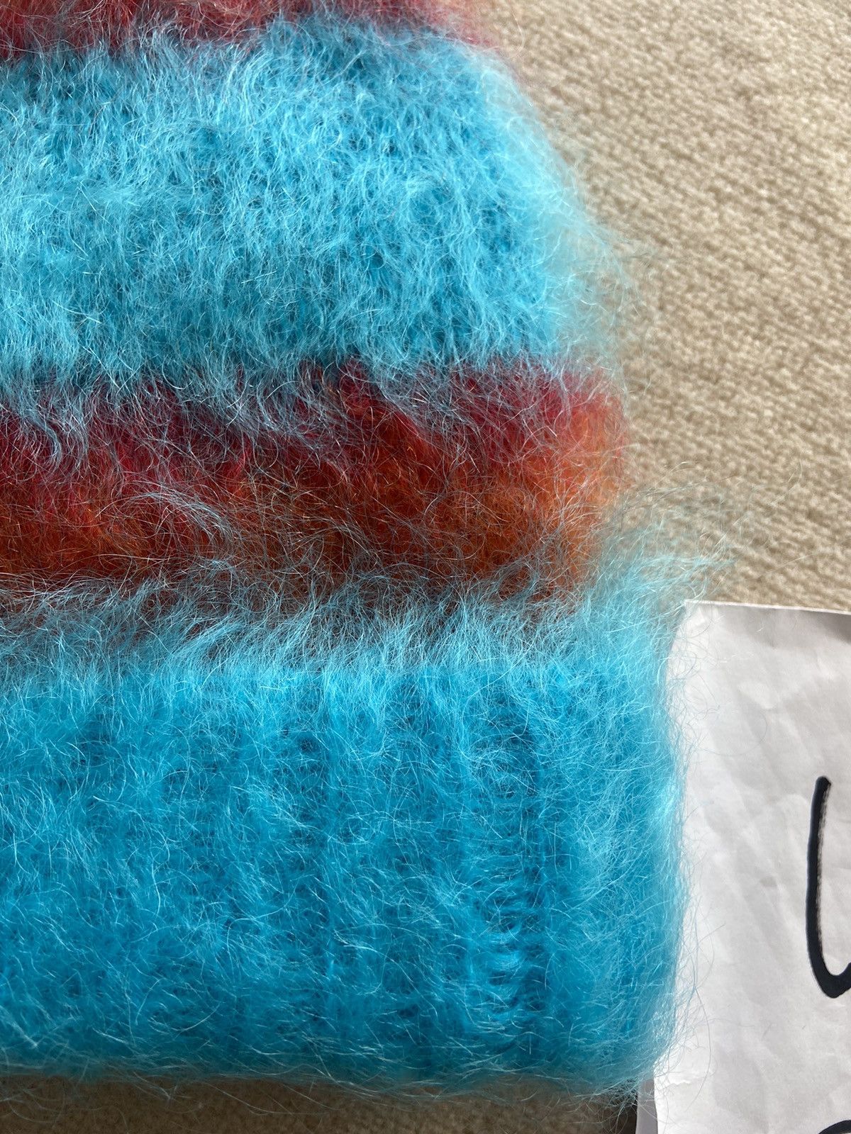 Marni NEW | MARNI FUZZY WUZZY MOHAIR BRUSHED BEANIE HAT SIZE M Size ONE SIZE - 7 Thumbnail