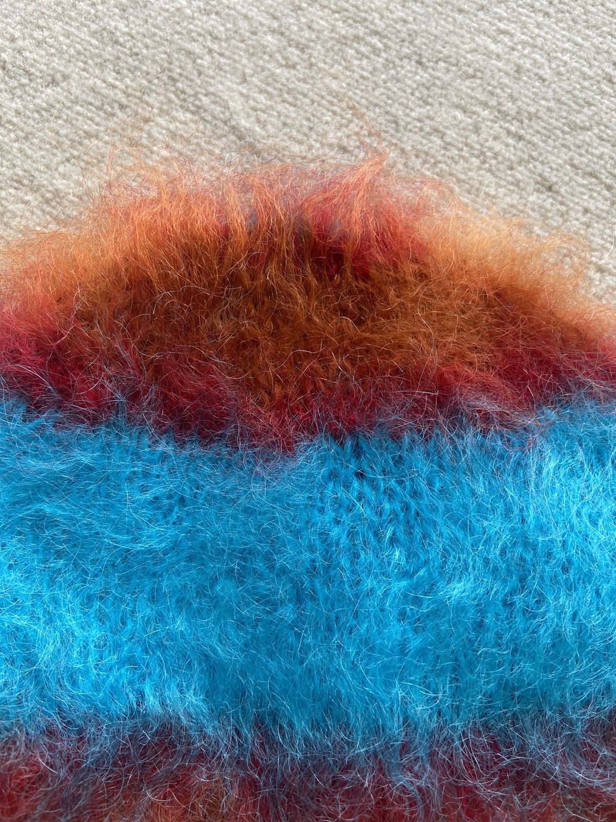 Marni NEW | MARNI FUZZY WUZZY MOHAIR BRUSHED BEANIE HAT SIZE M Size ONE SIZE - 9 Thumbnail