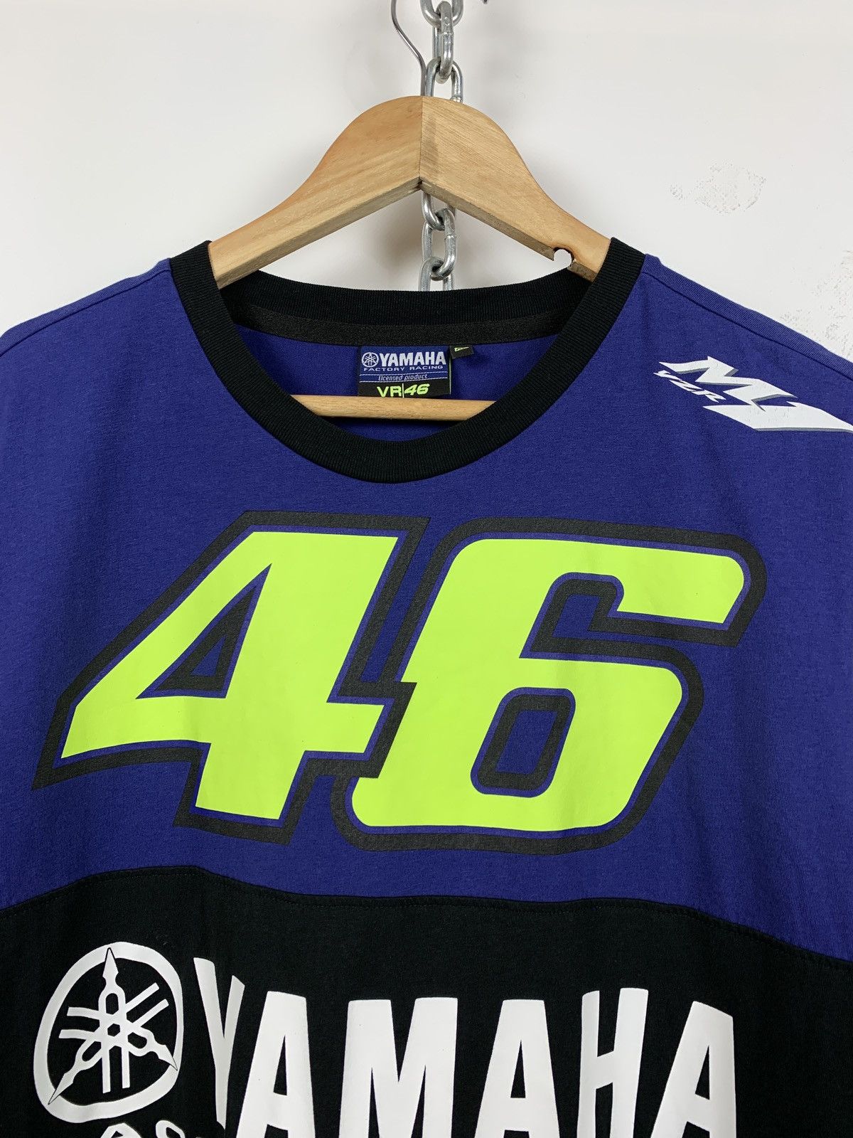 Vintage Vintage Yamaha Valentino Rossi #46 Racing T-Shirt Size US XL / EU 56 / 4 - 7 Thumbnail