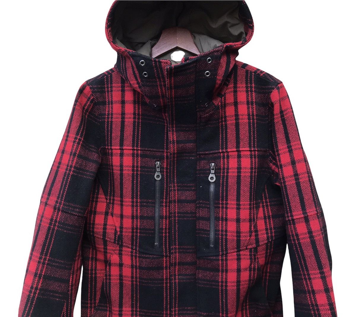 Kazuyuki Kumagai Attachment Paranoid Japan yohji yamamoto STYLE wool hoodie riri zipper Size US XS / EU 42 / 0 - 4 Thumbnail