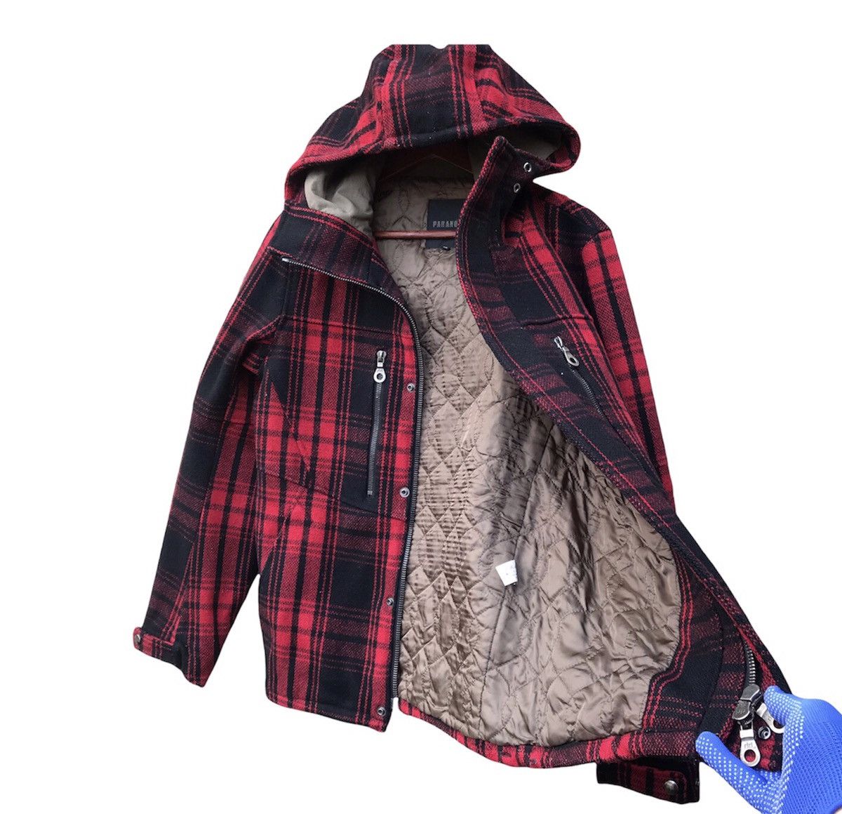Kazuyuki Kumagai Attachment Paranoid Japan yohji yamamoto STYLE wool hoodie riri zipper Size US XS / EU 42 / 0 - 7 Thumbnail