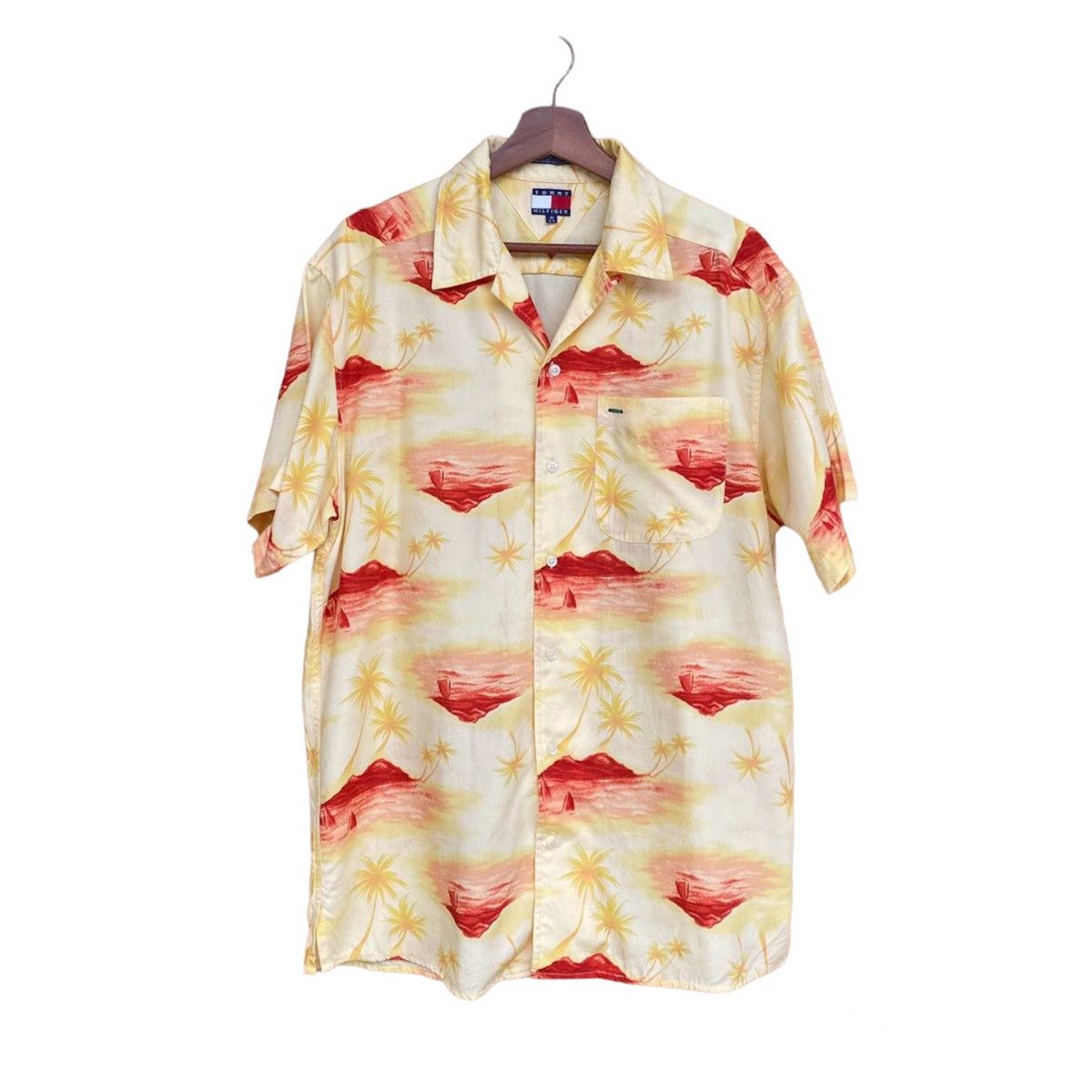 Tommy Hilfiger × Vintage Vintage TOMMY RAYON 100 Hilfiger hawaii shirt Size US M / EU 48-50 / 2 - 1 Thumbnail