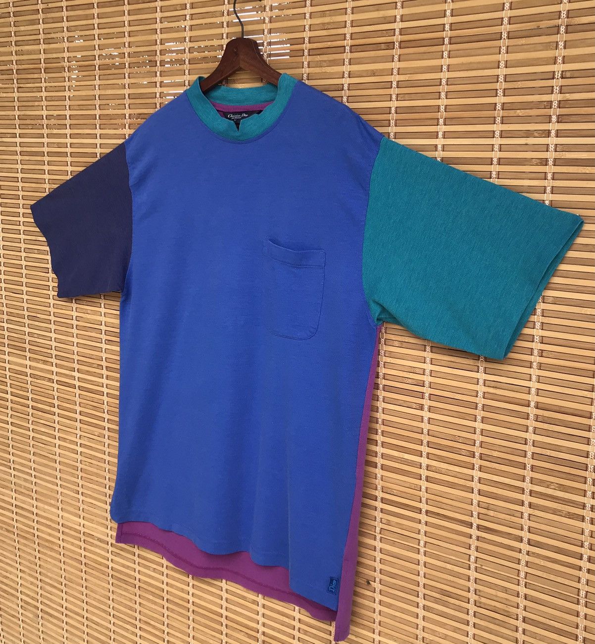 Rare Vintage CDior multitone shirt embroidery box logo shirt