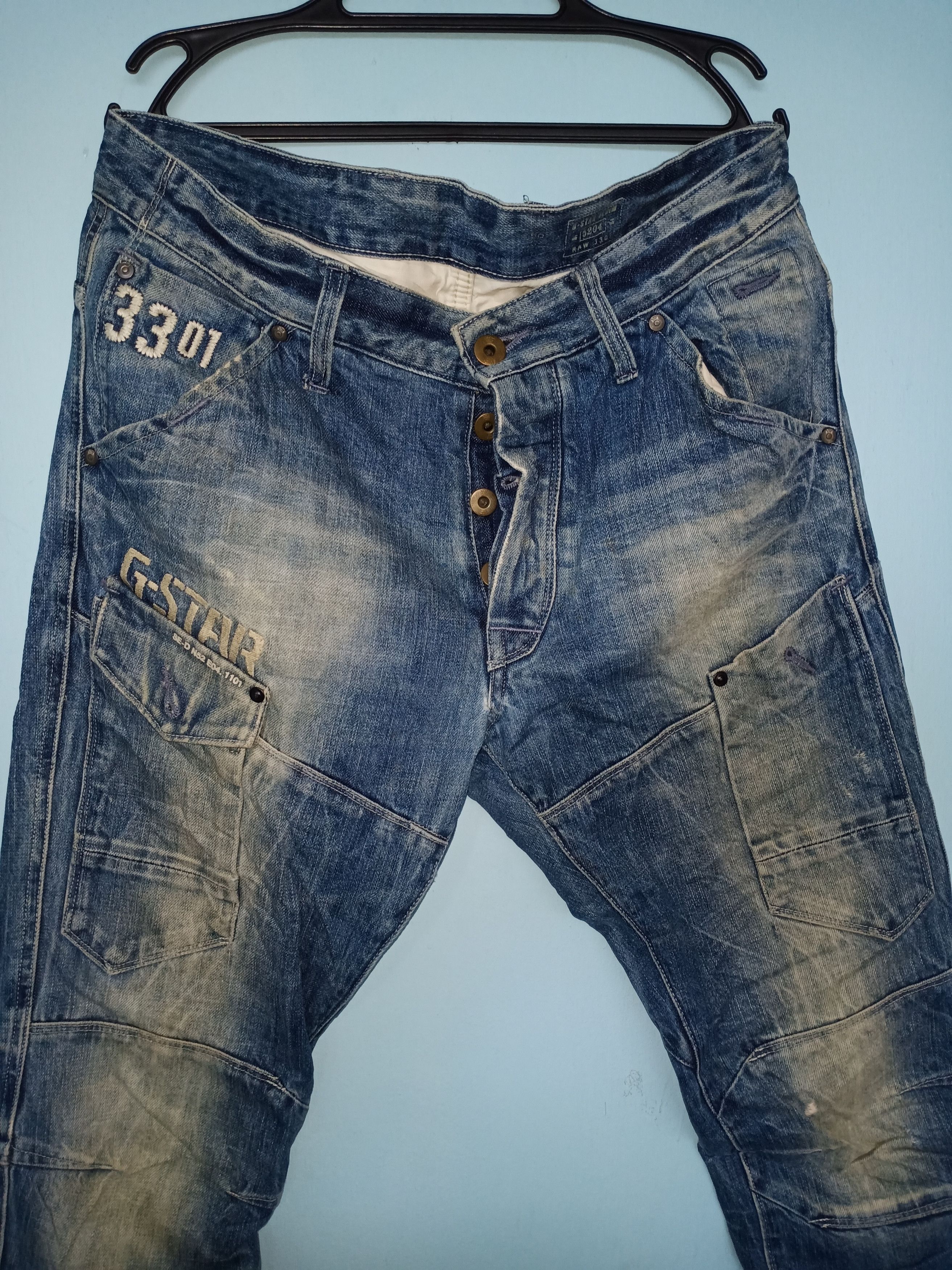G-Star × Japanese Brand SUN FADED G STAR RAW JEANS Size US 35 - 20 Thumbnail