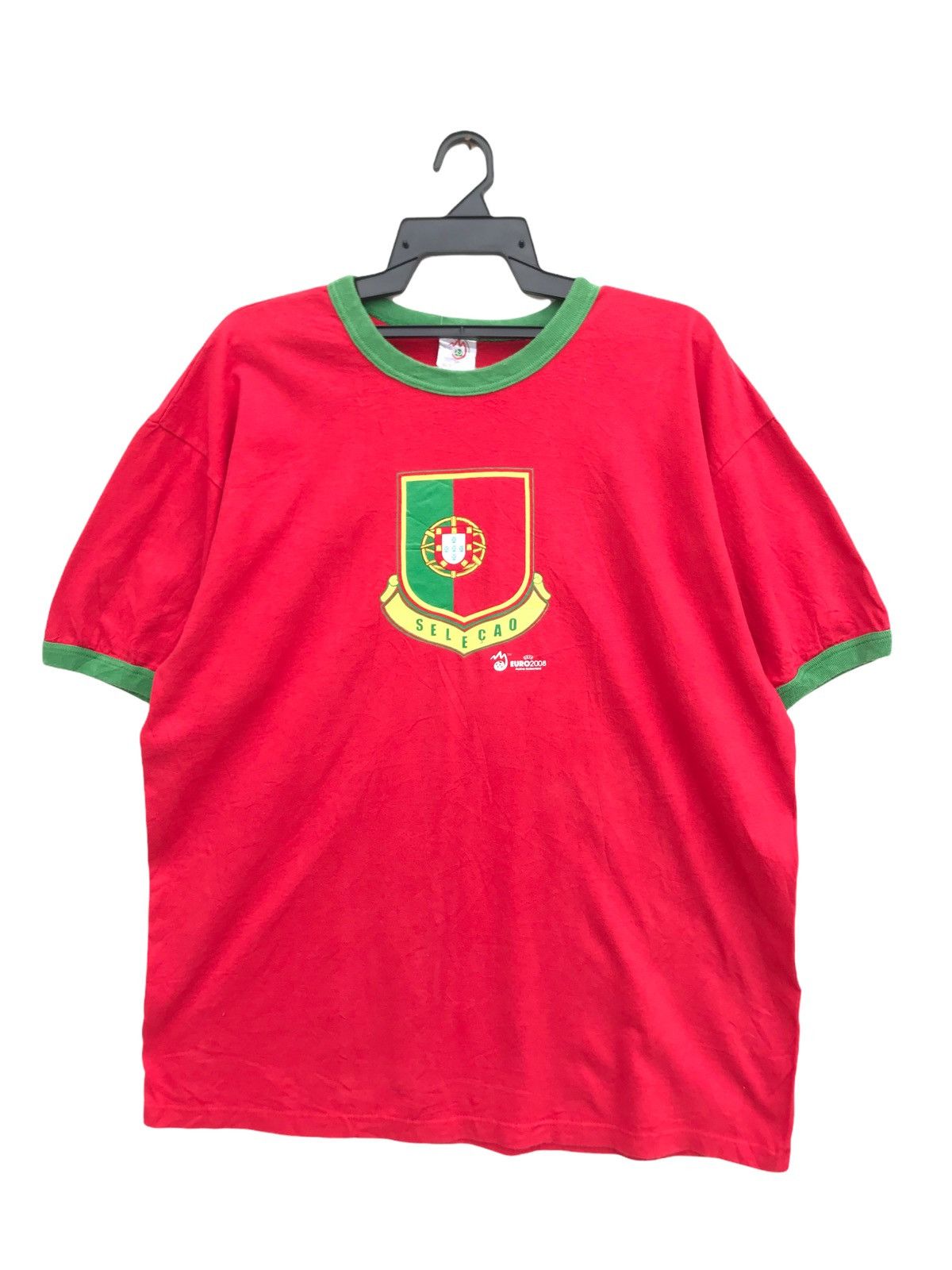 Vintage Vintage Portugal Euro 2008 Ringer Tees Size US XL / EU 56 / 4 - 1 Thumbnail