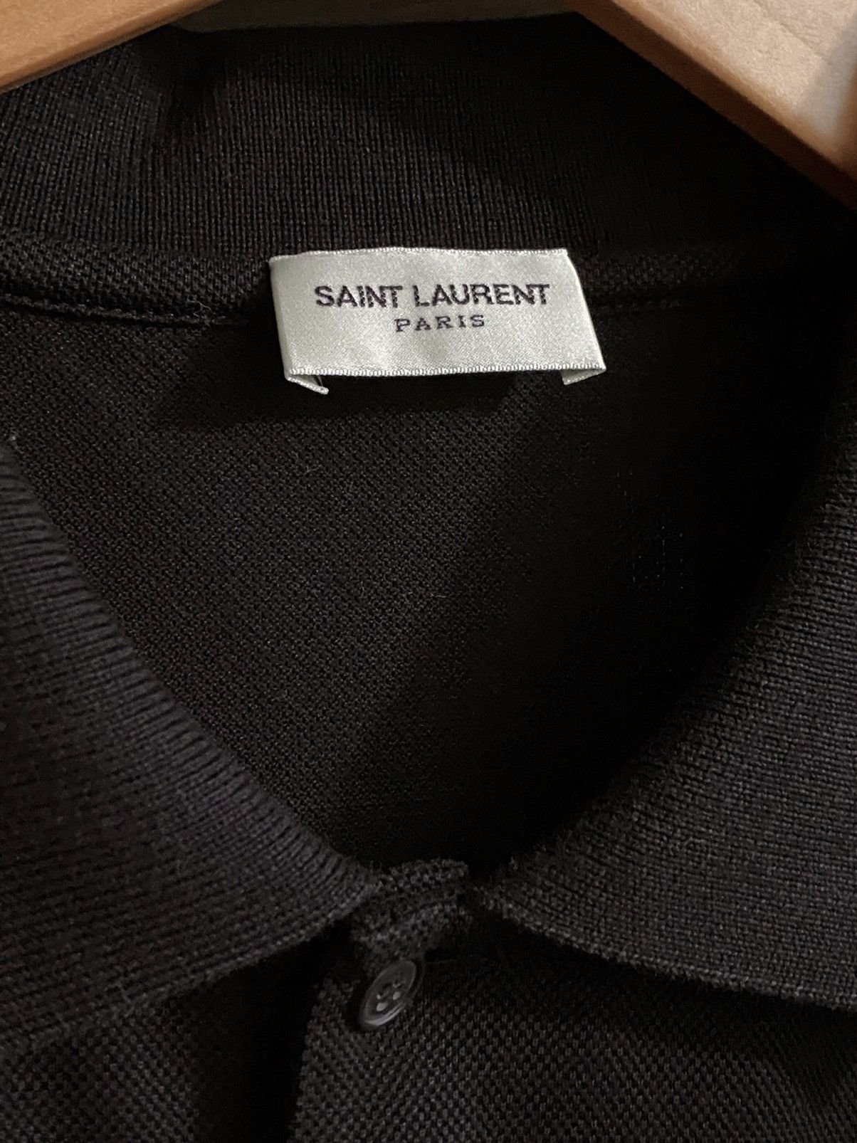 Saint Laurent Paris Saint Laurent Polo Black XXL Size US XXL / EU 58 / 5 - 4 Thumbnail