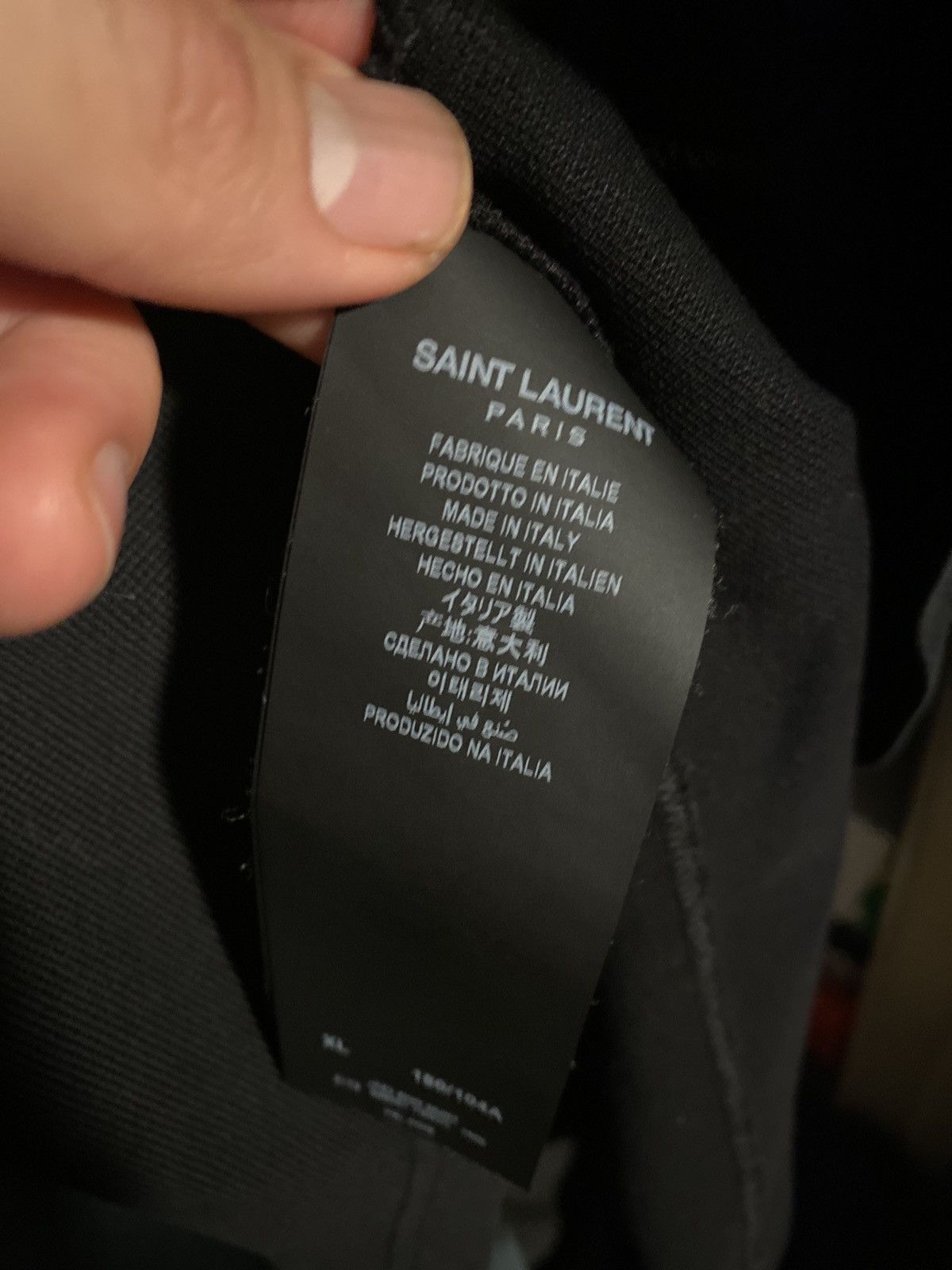 Saint Laurent Paris Saint Laurent Polo Black XXL Size US XXL / EU 58 / 5 - 7 Thumbnail