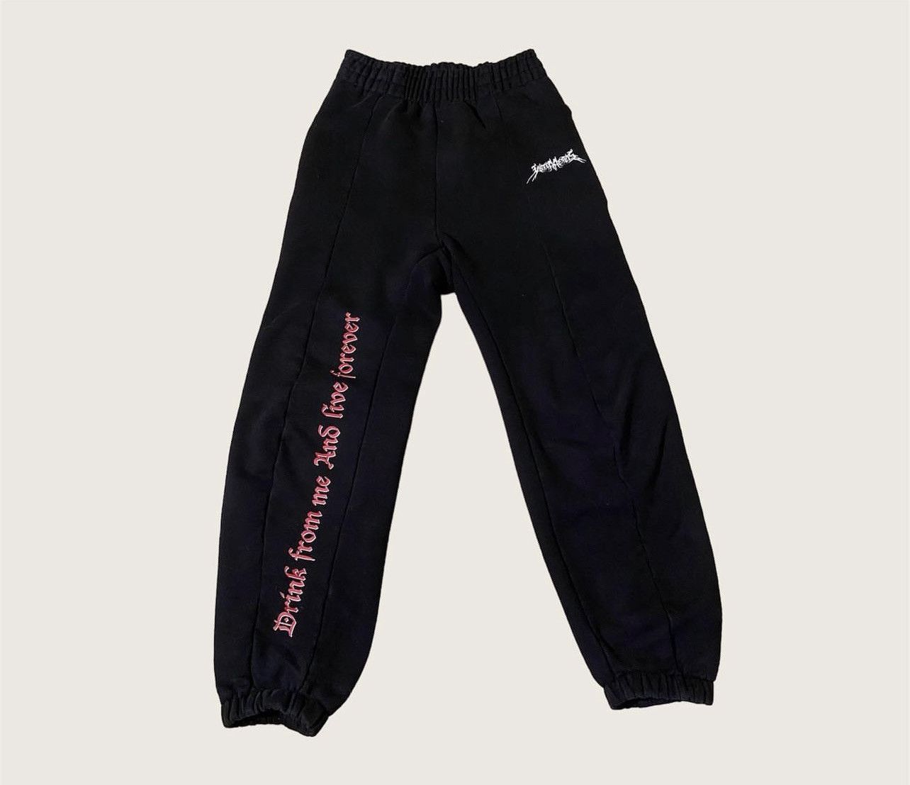 Vetements “Drink from me and live forever” sweatpants