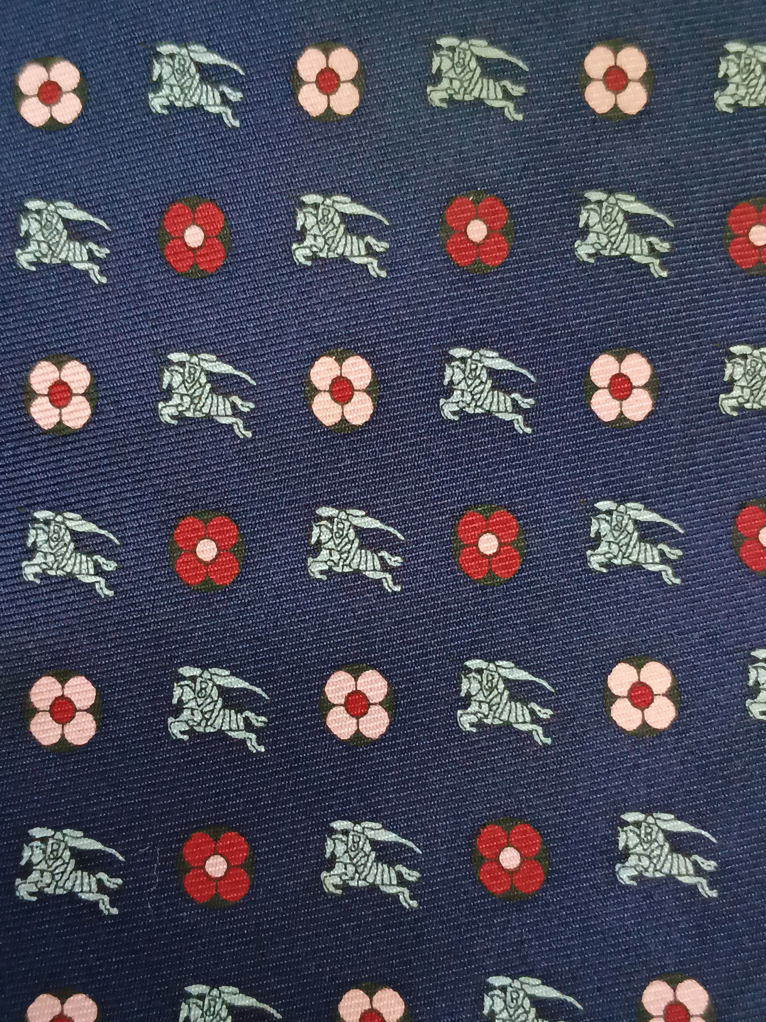 Burberry Monogram Logo Tie Silk