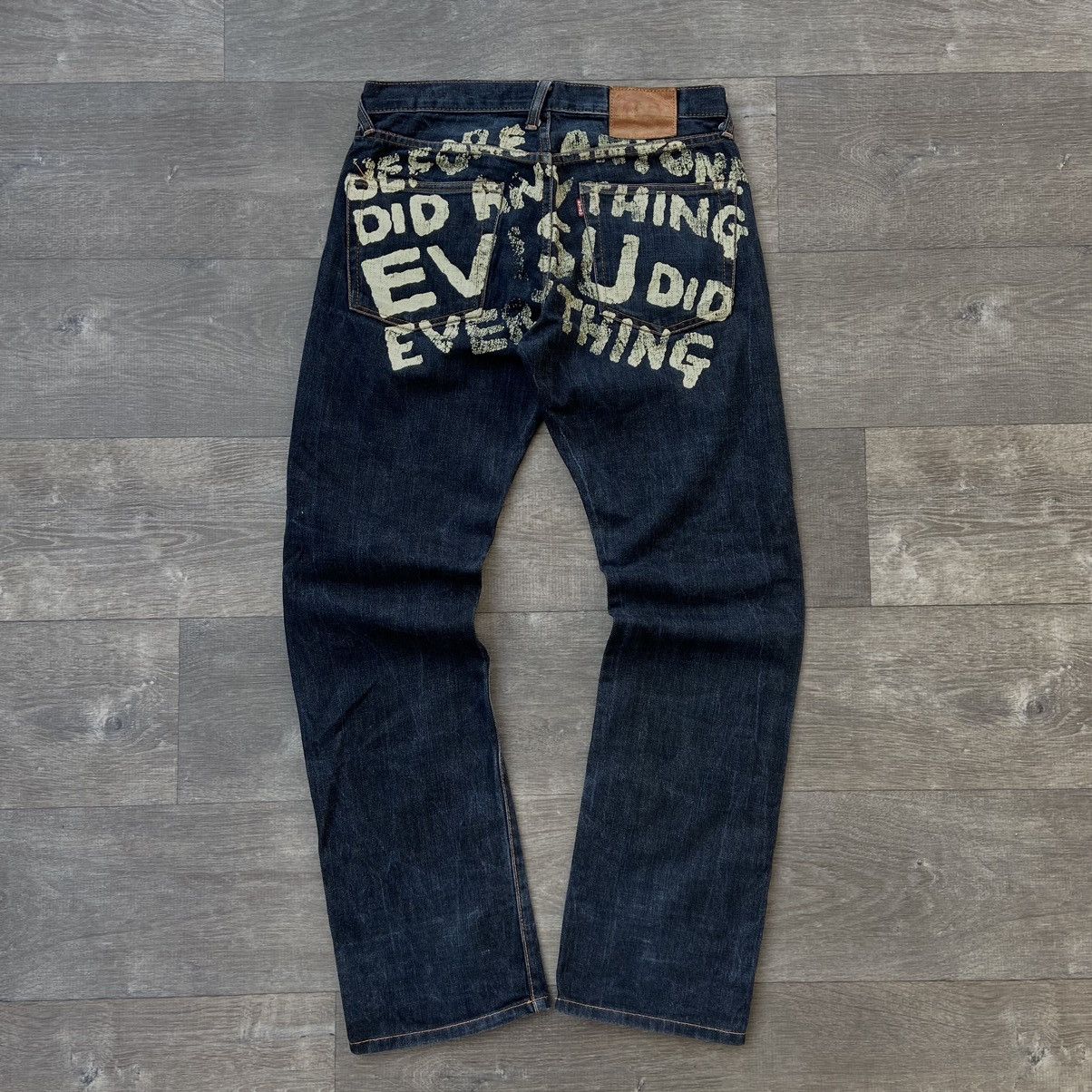 Japanese Brand × Streetwear × Vintage Evisu big logo jeans Japan 