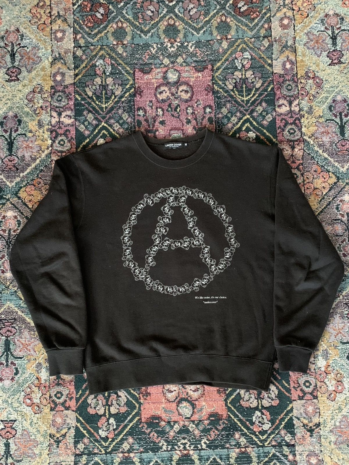 Undercover Anarchy Bear Sweatshirt Used M Black Unique