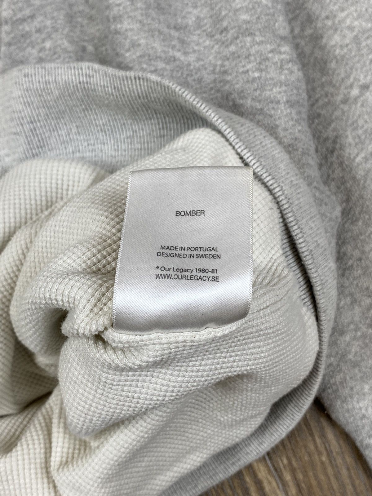 Our Legacy Our Legacy full zip grey cotton bomber pullover Size US S / EU 44-46 / 1 - 12 Thumbnail